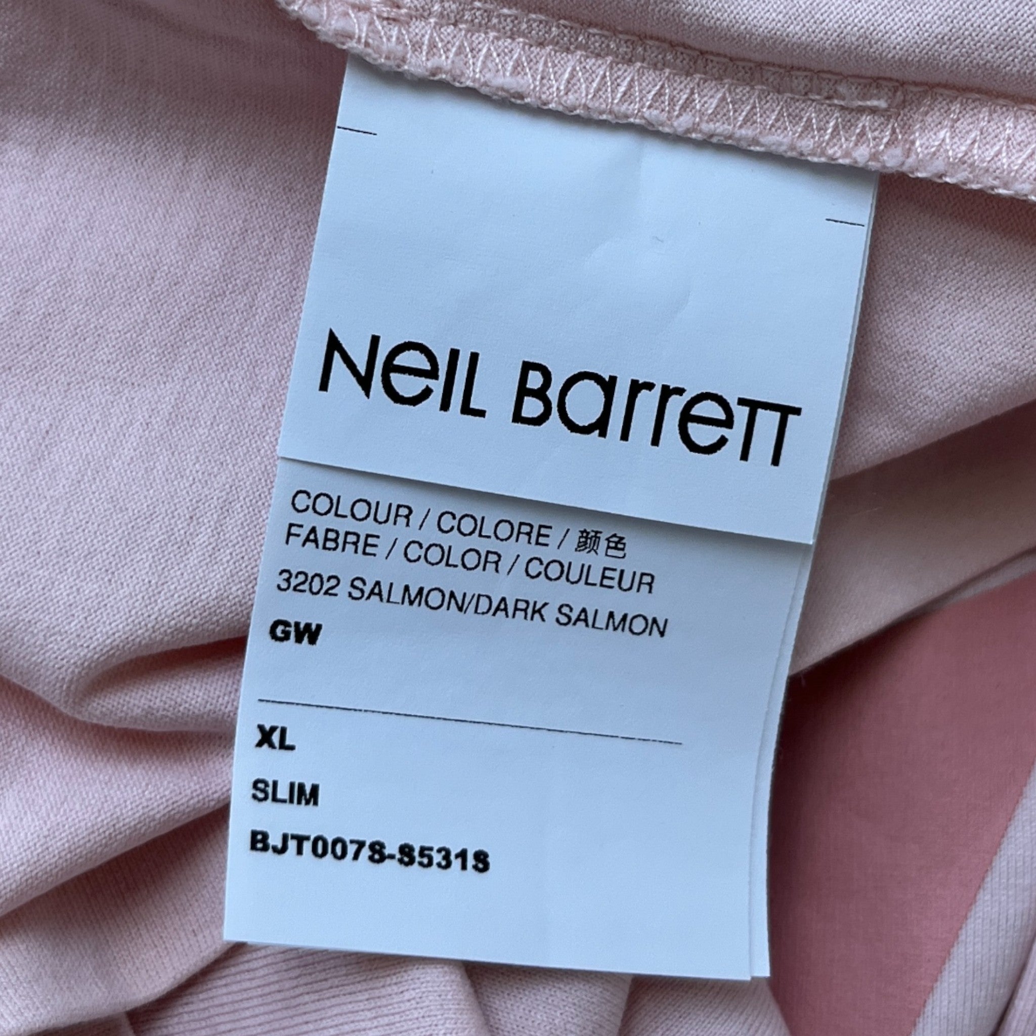 Men's Lightning Bolt Logo T-Shirt Pink Size XL