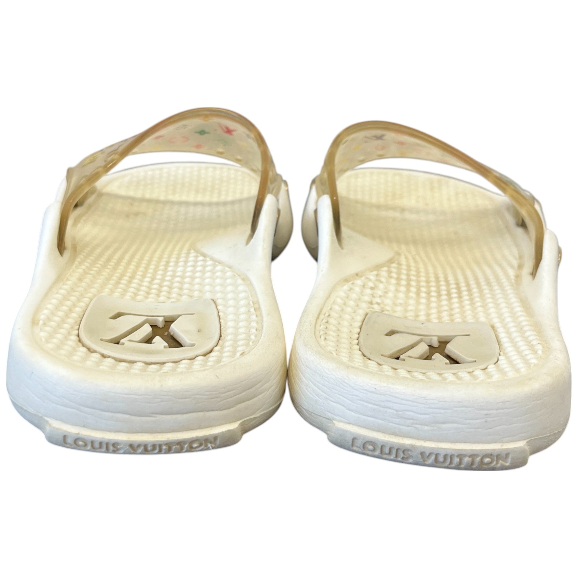 Women's Multicolor Monogram Murakami Slides White Size EU 37 / UK 4