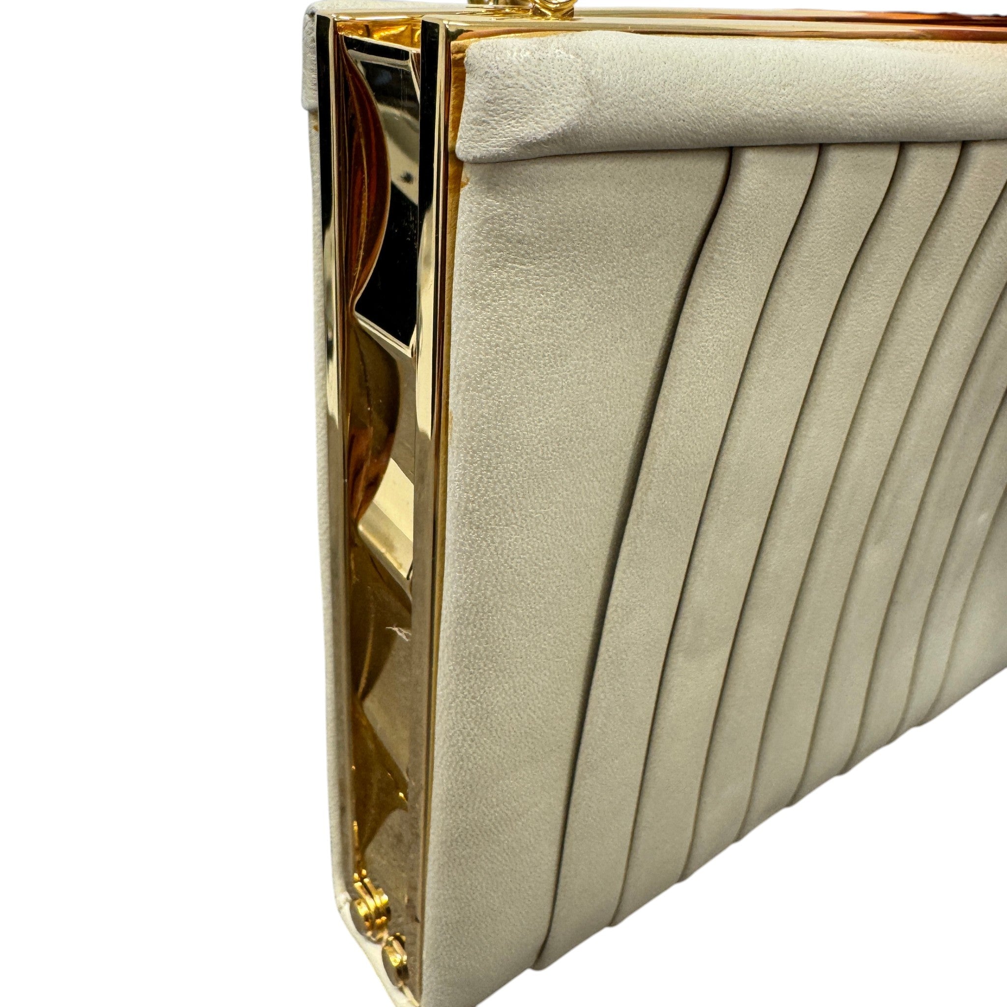 Women's Pleated Bag Cream