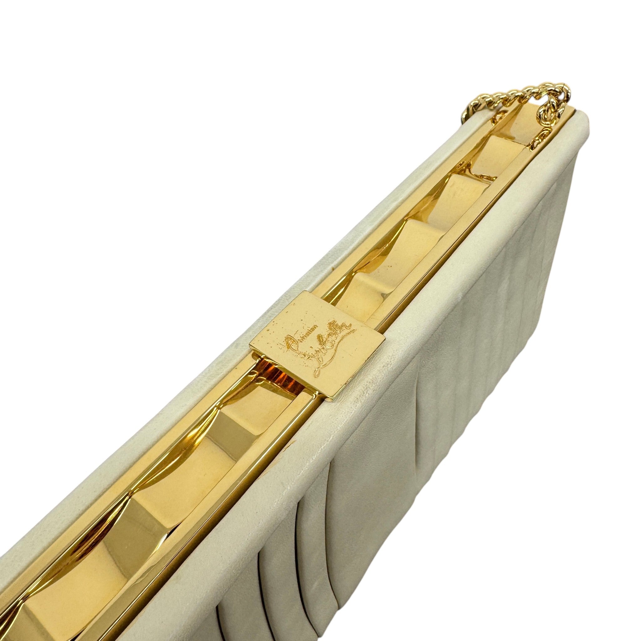 Women's Pleated Bag Cream