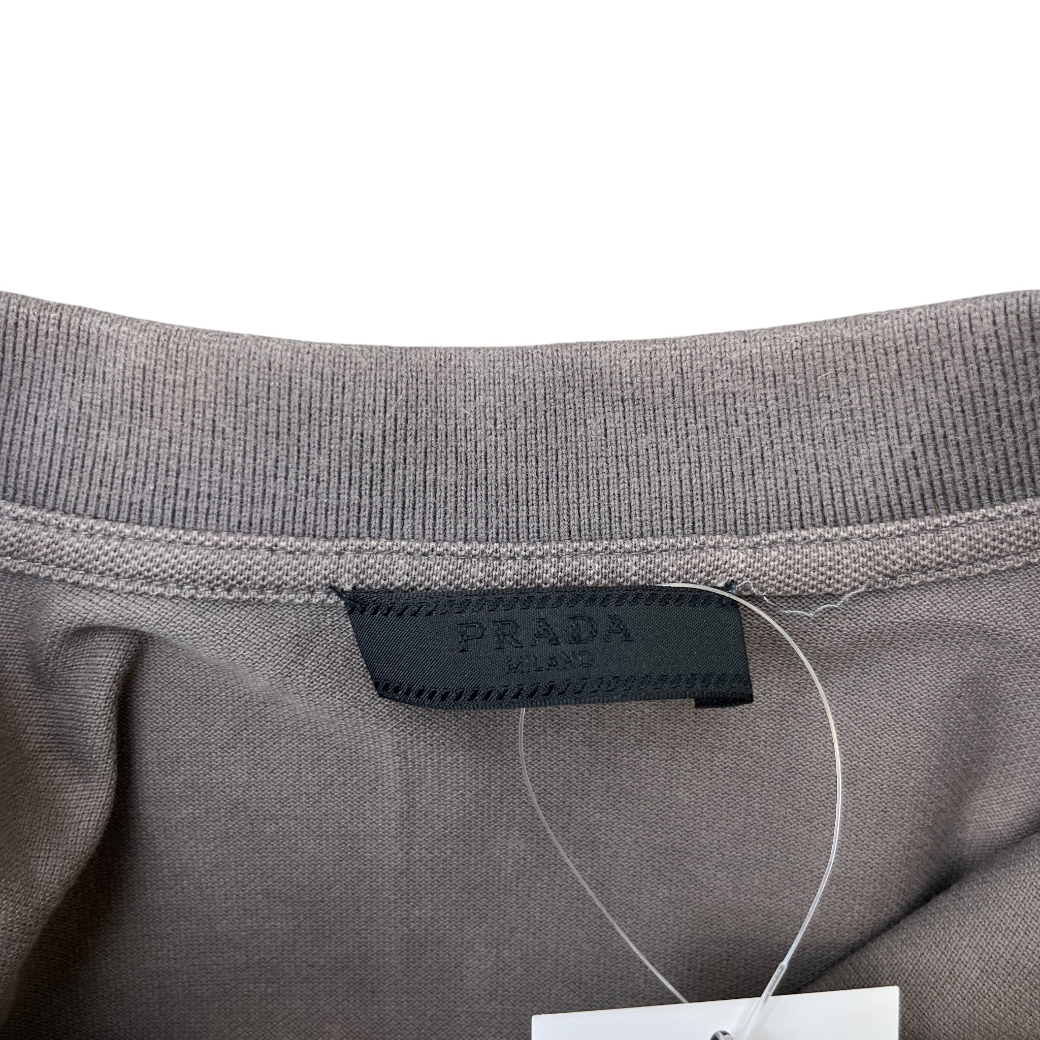 Men's Tab Logo Polo Shirt Grey Size S