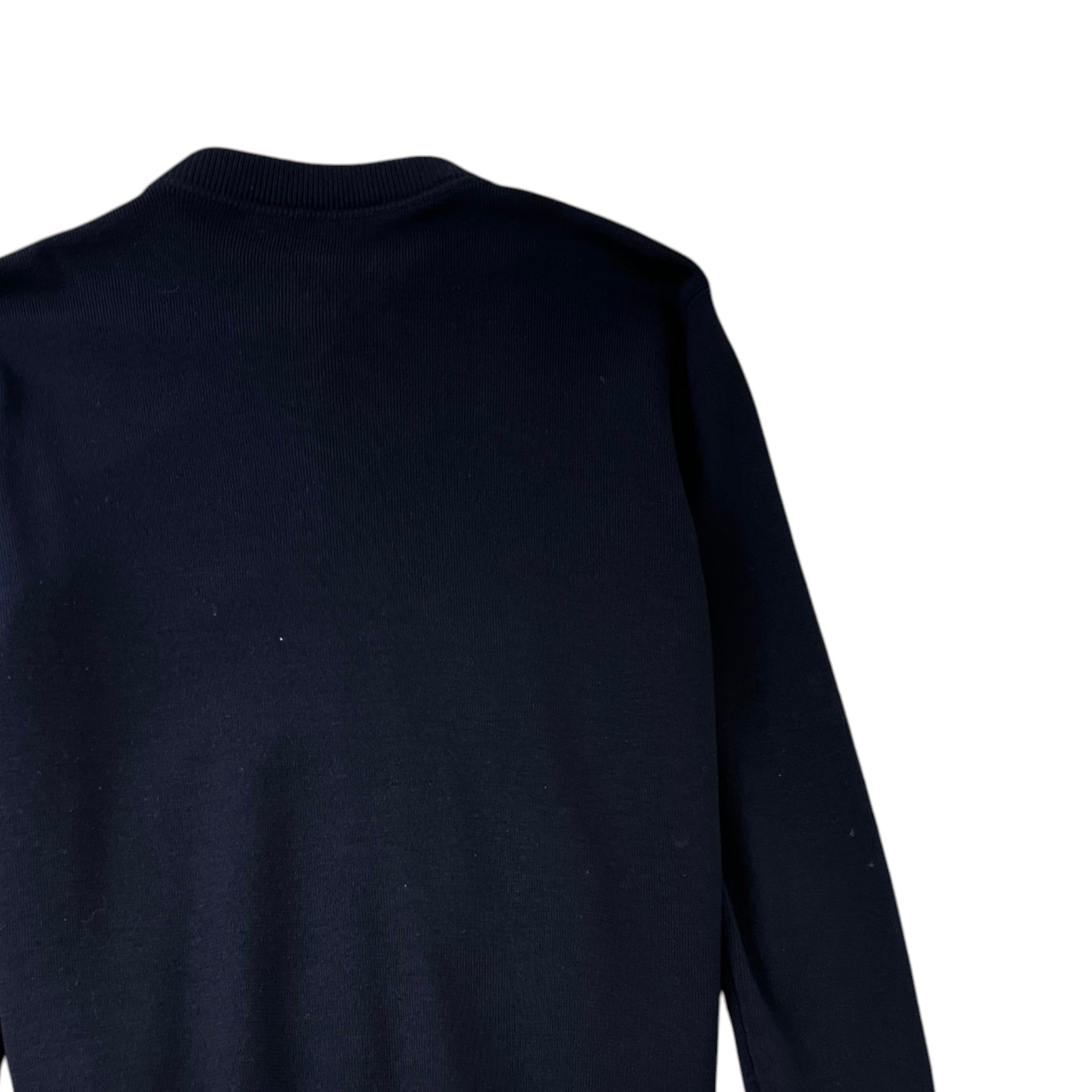 Men's Contrast-Trim Plaque Logo Jacket Navy Size IT 46 / S