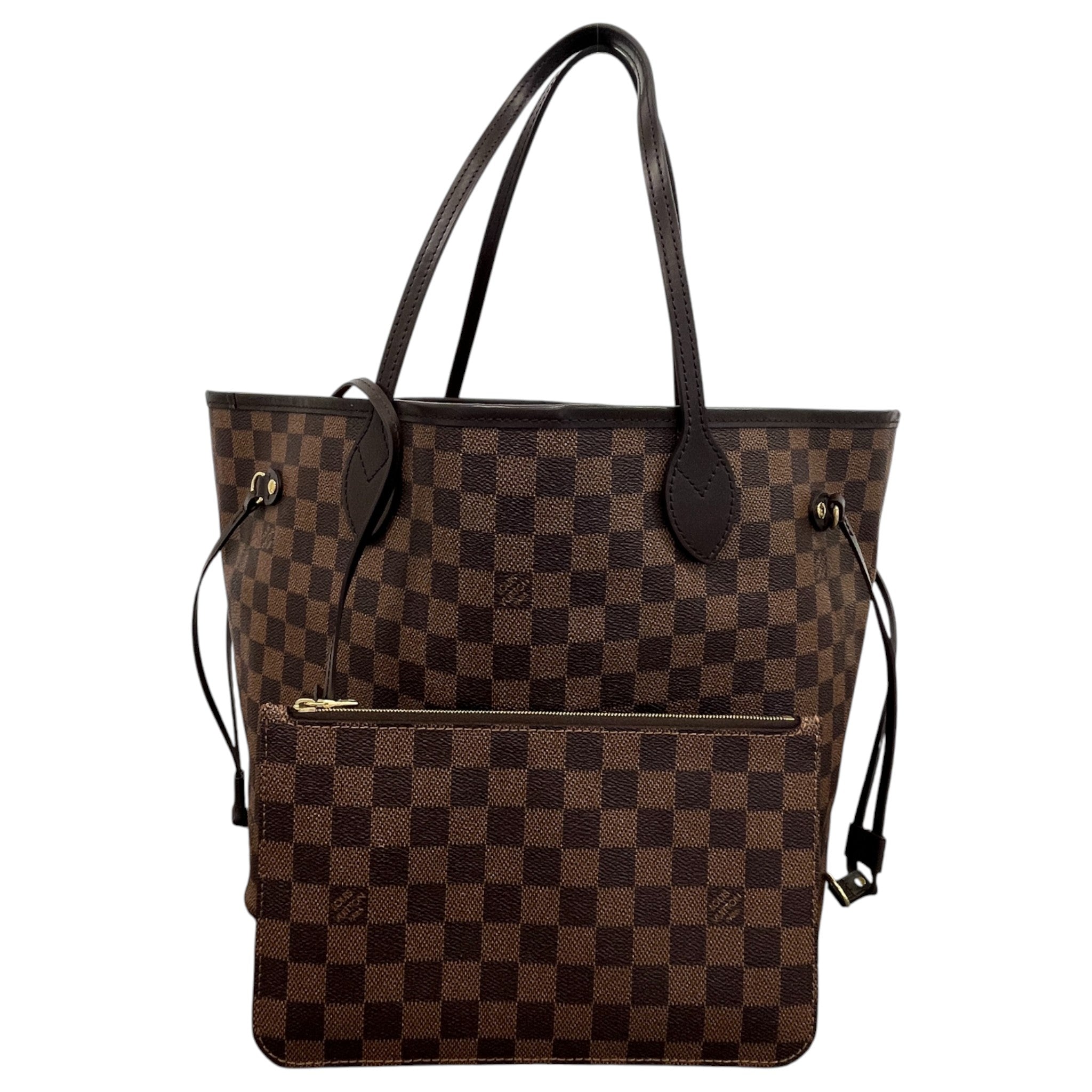Women's Damier Ebene Neverfull Mm Tote Bag Brown