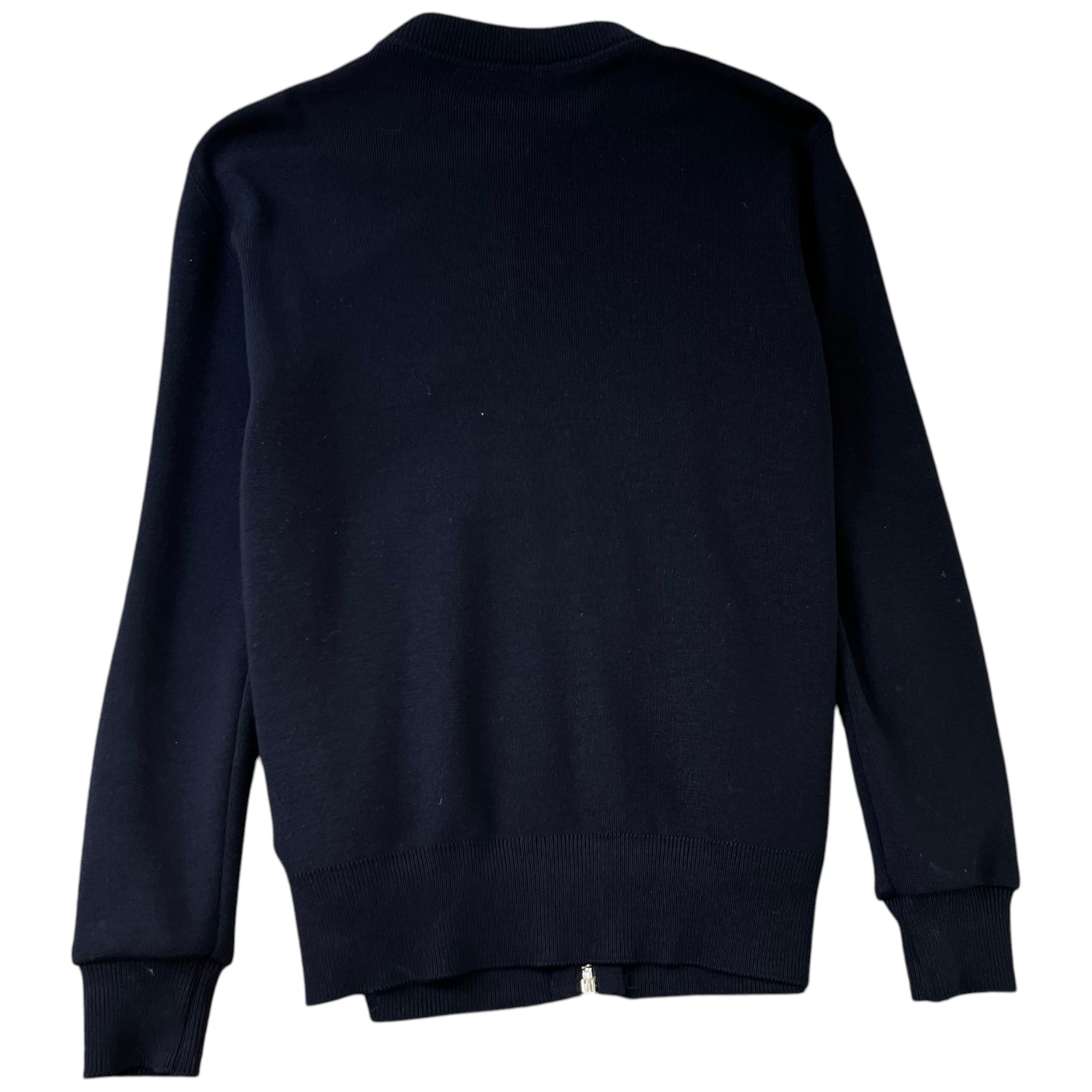 Men's Contrast-Trim Plaque Logo Jacket Navy Size IT 46 / S