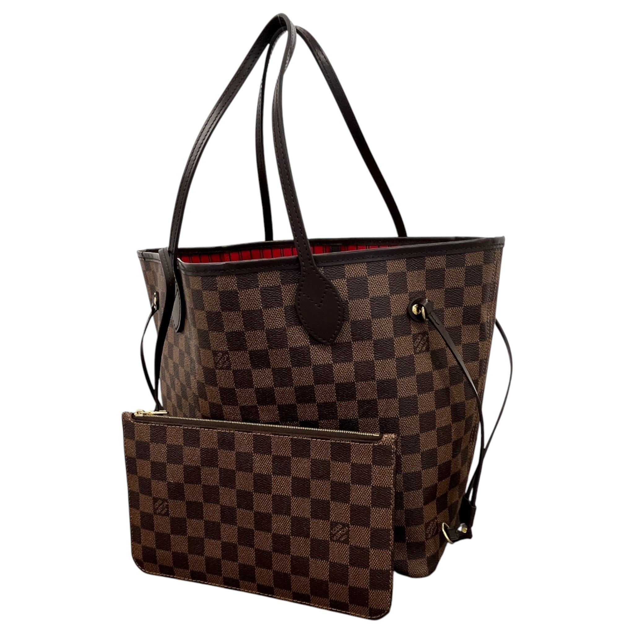 Women's Damier Ebene Neverfull Mm Tote Bag Brown