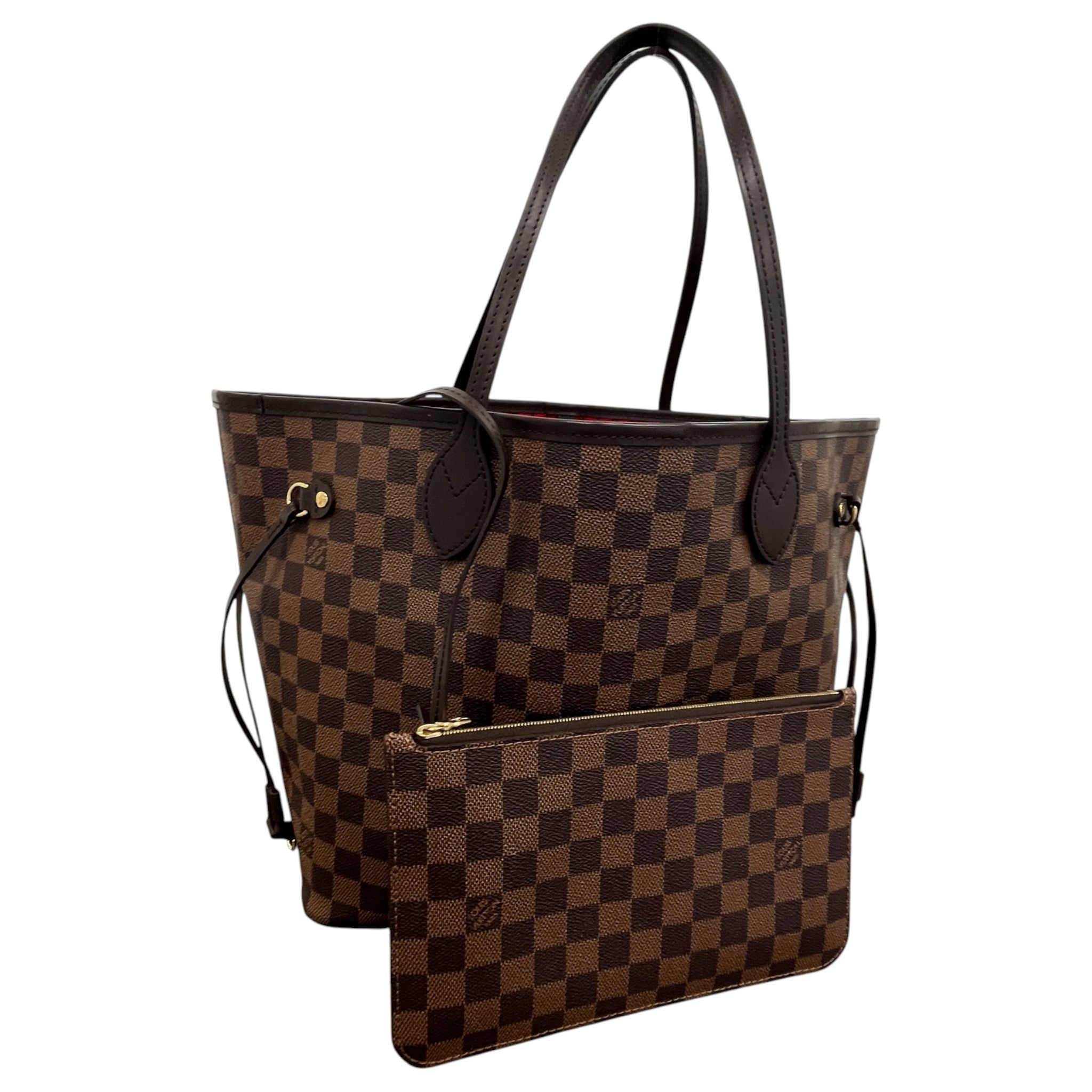 Women's Damier Ebene Neverfull Mm Tote Bag Brown