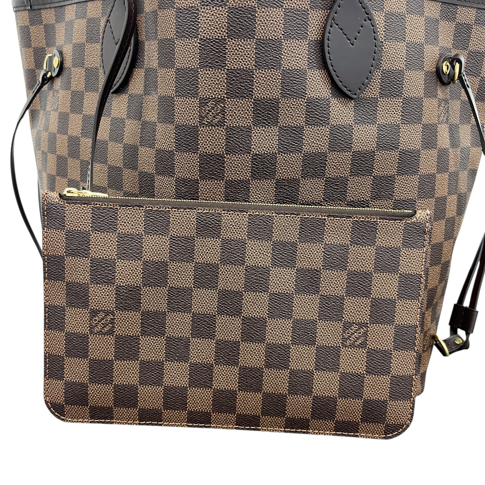 Women's Damier Ebene Neverfull Mm Tote Bag Brown
