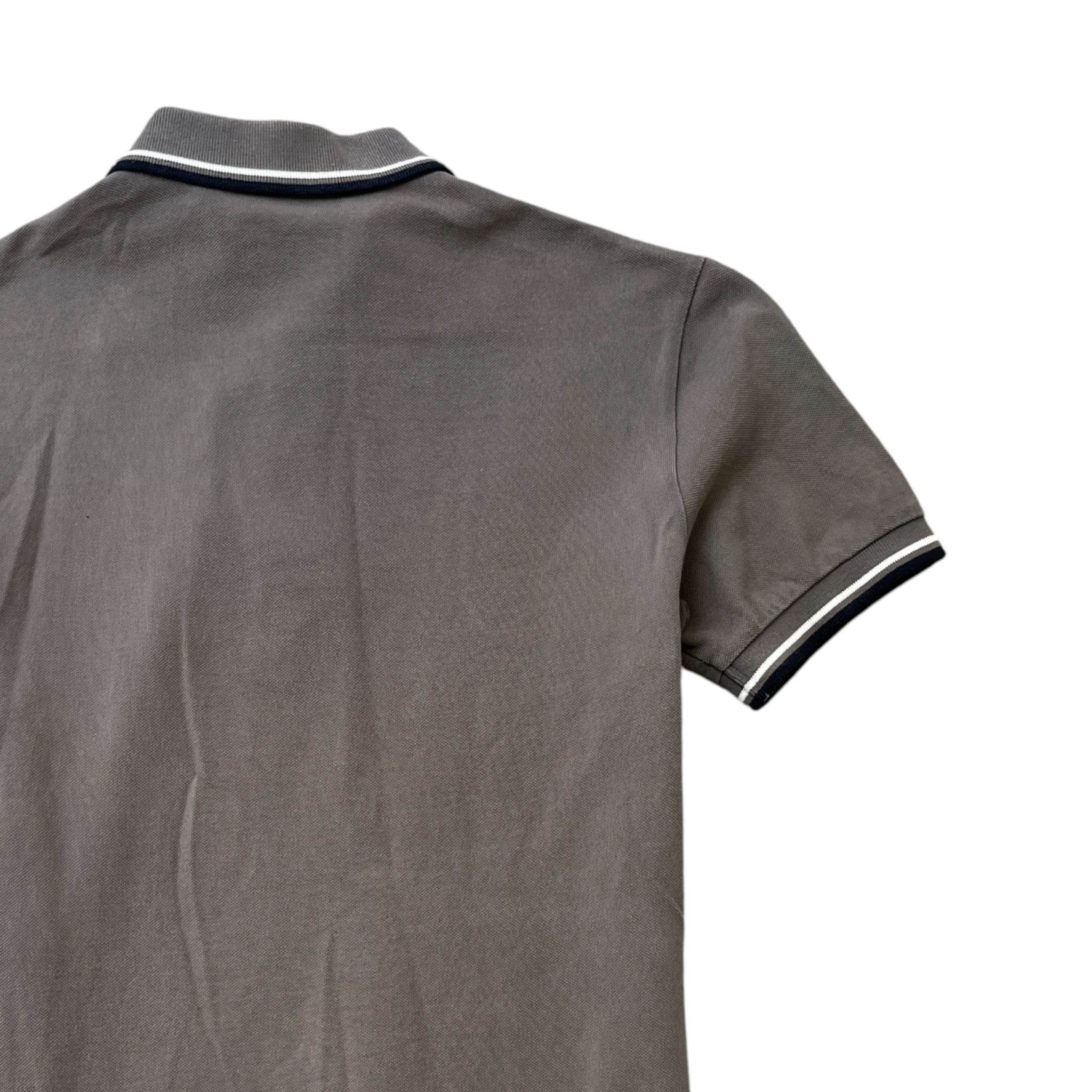 Men's Tab Logo Polo Shirt Grey Size S