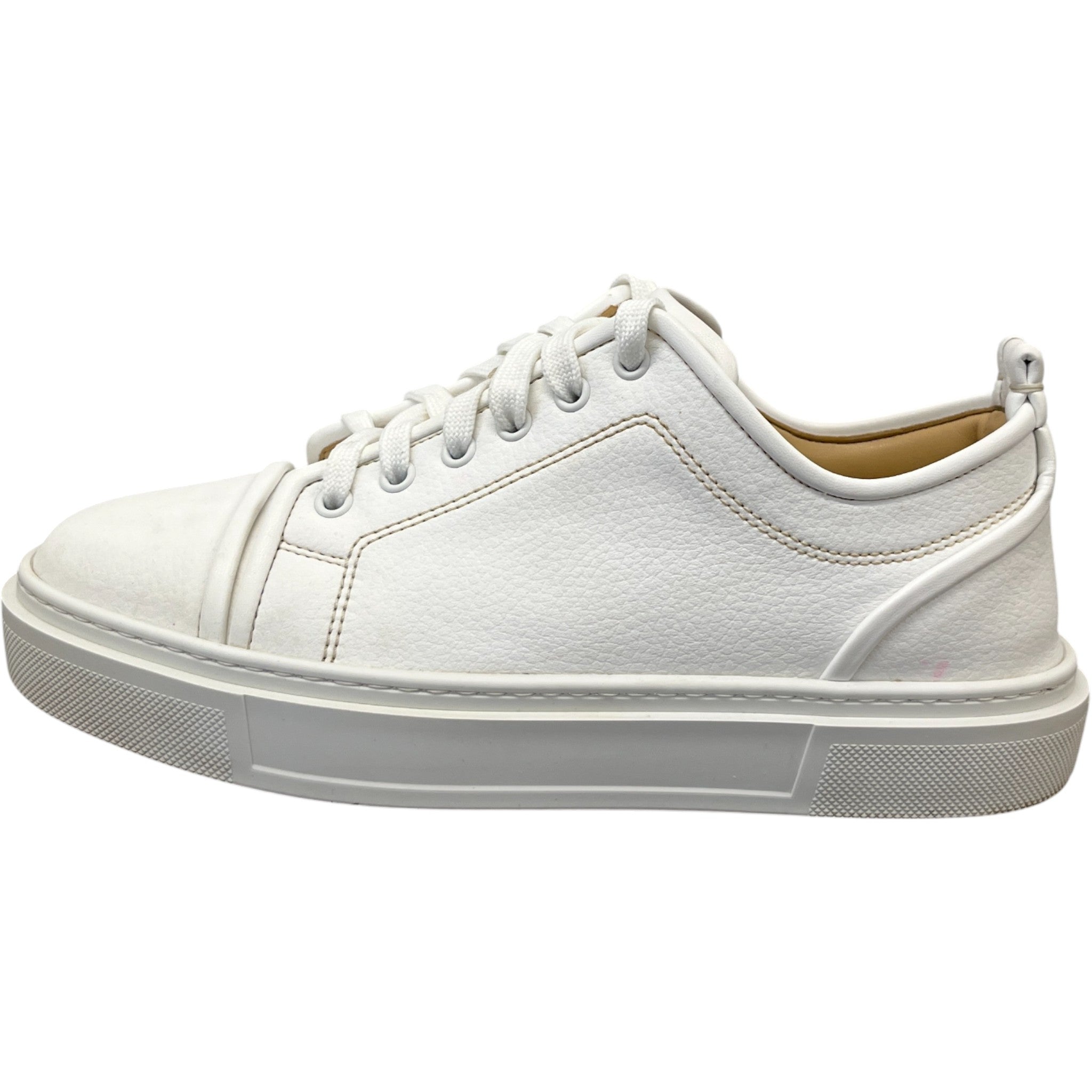 Men's Adolon Junior Flat Low Trainers White Size EU 41 / UK 7