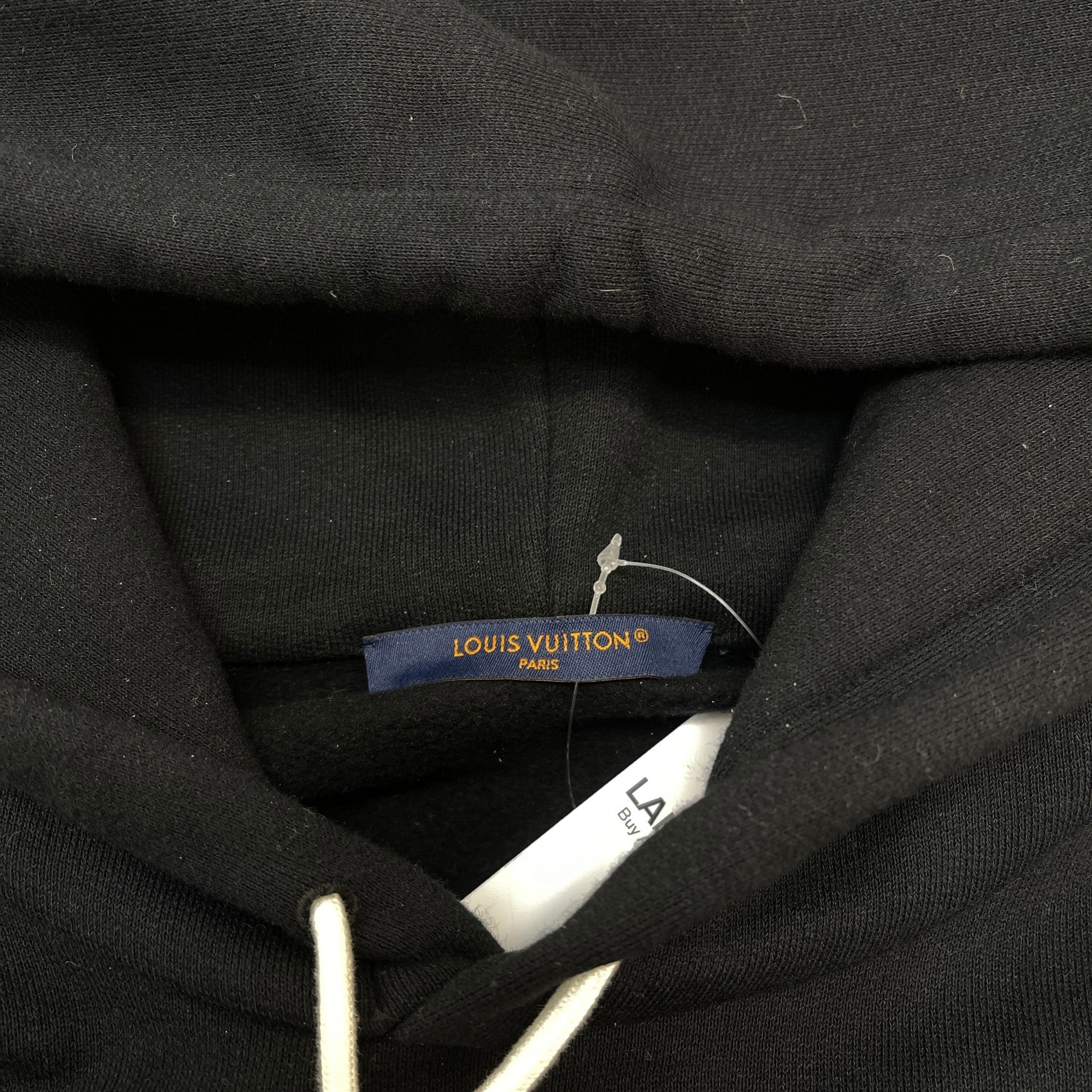 Men's Embroidered Logo Hoodie Black Size L
