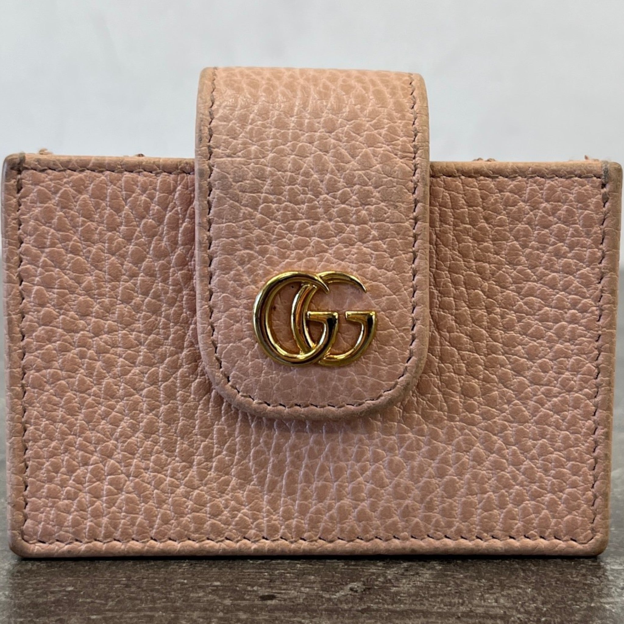 Women's Gg Marmont Card Holder Pink