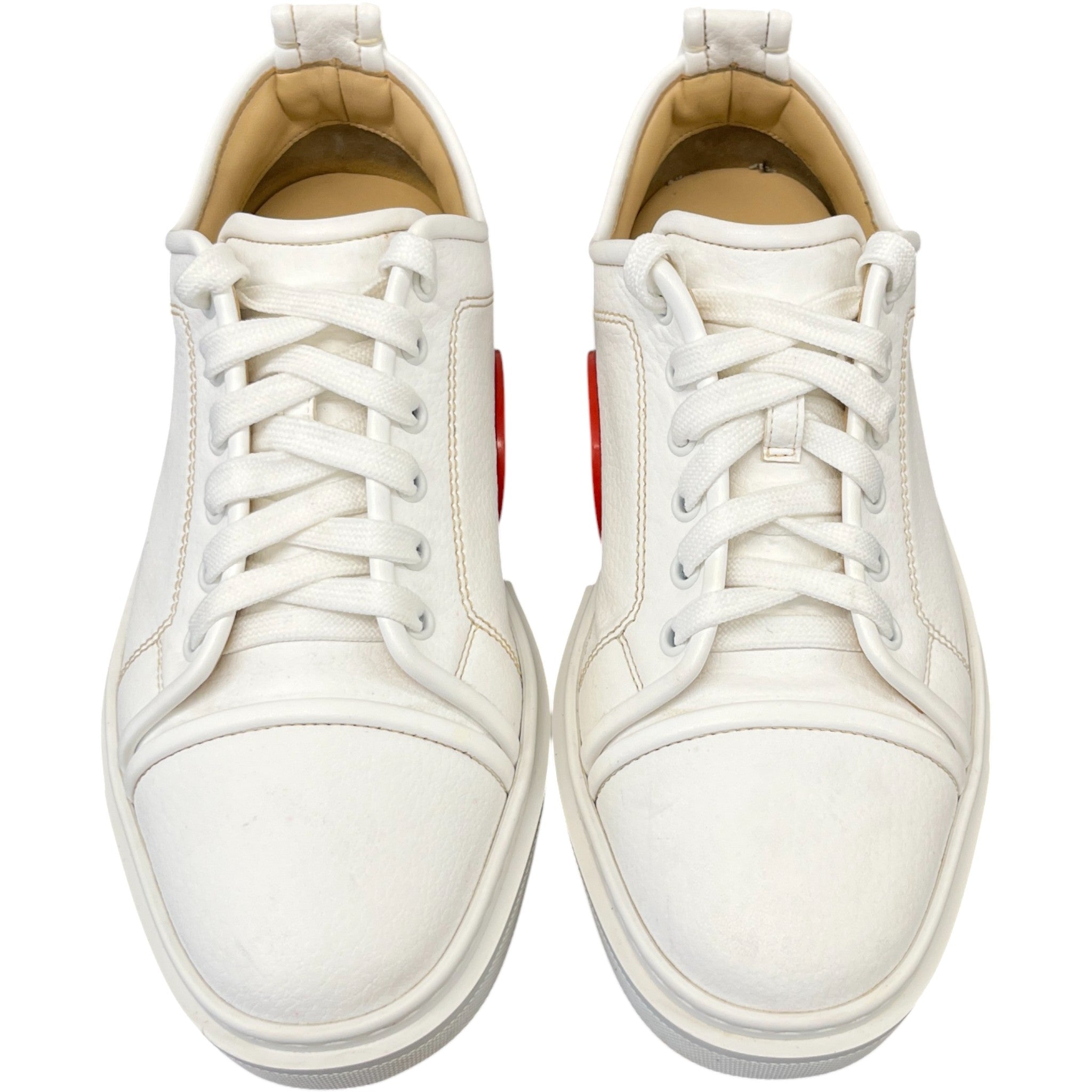 Men's Adolon Junior Flat Low Trainers White Size EU 41 / UK 7