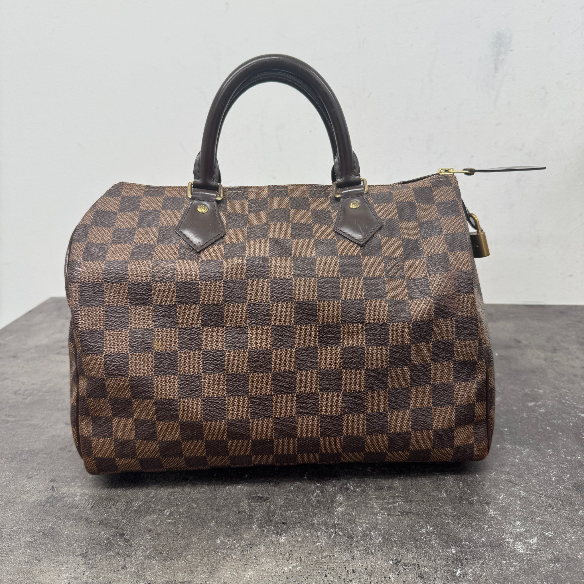 Women's Damier Ebene Speedy 30 Bag Brown