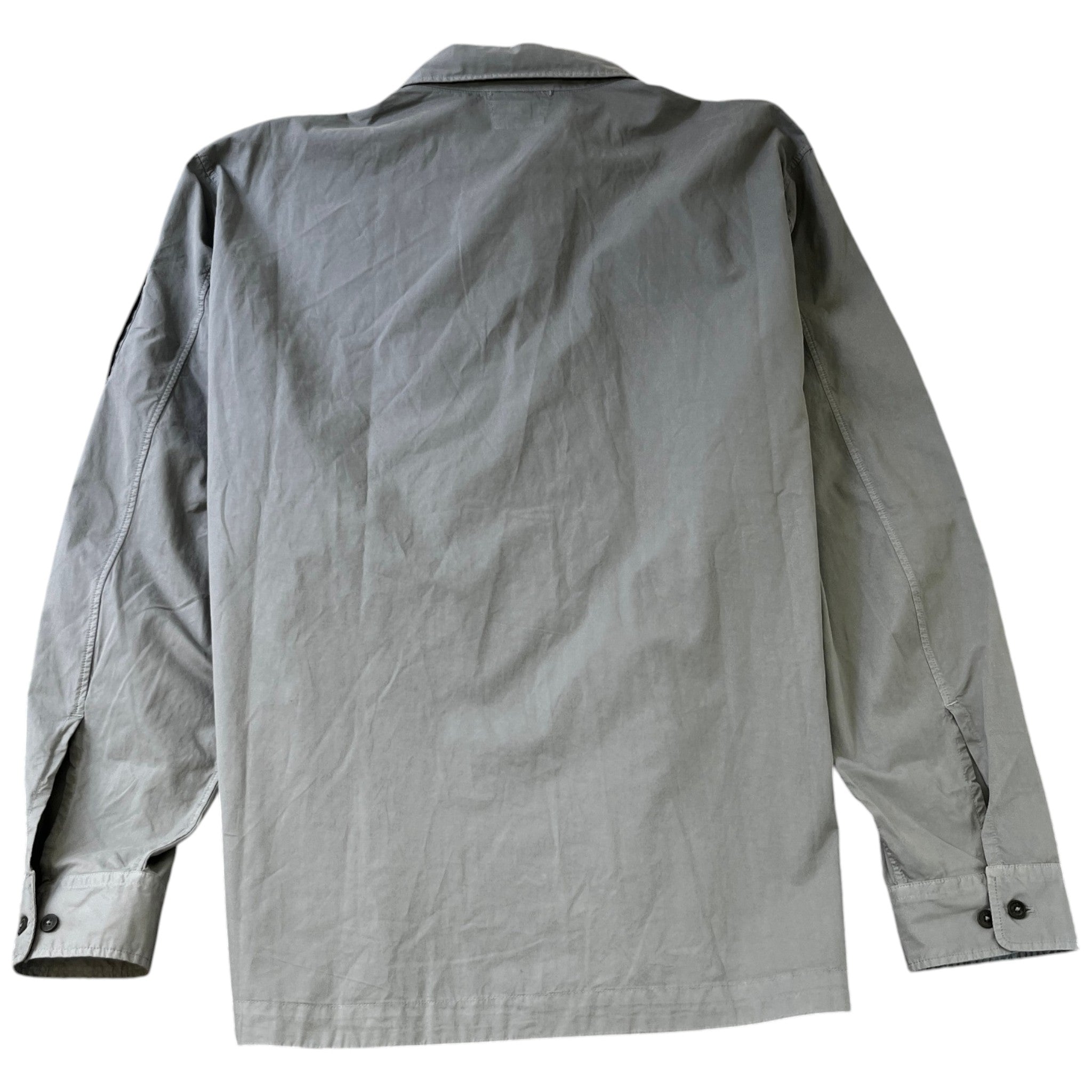 Men's Lens Gabard OverShirt Grey Size XXXL