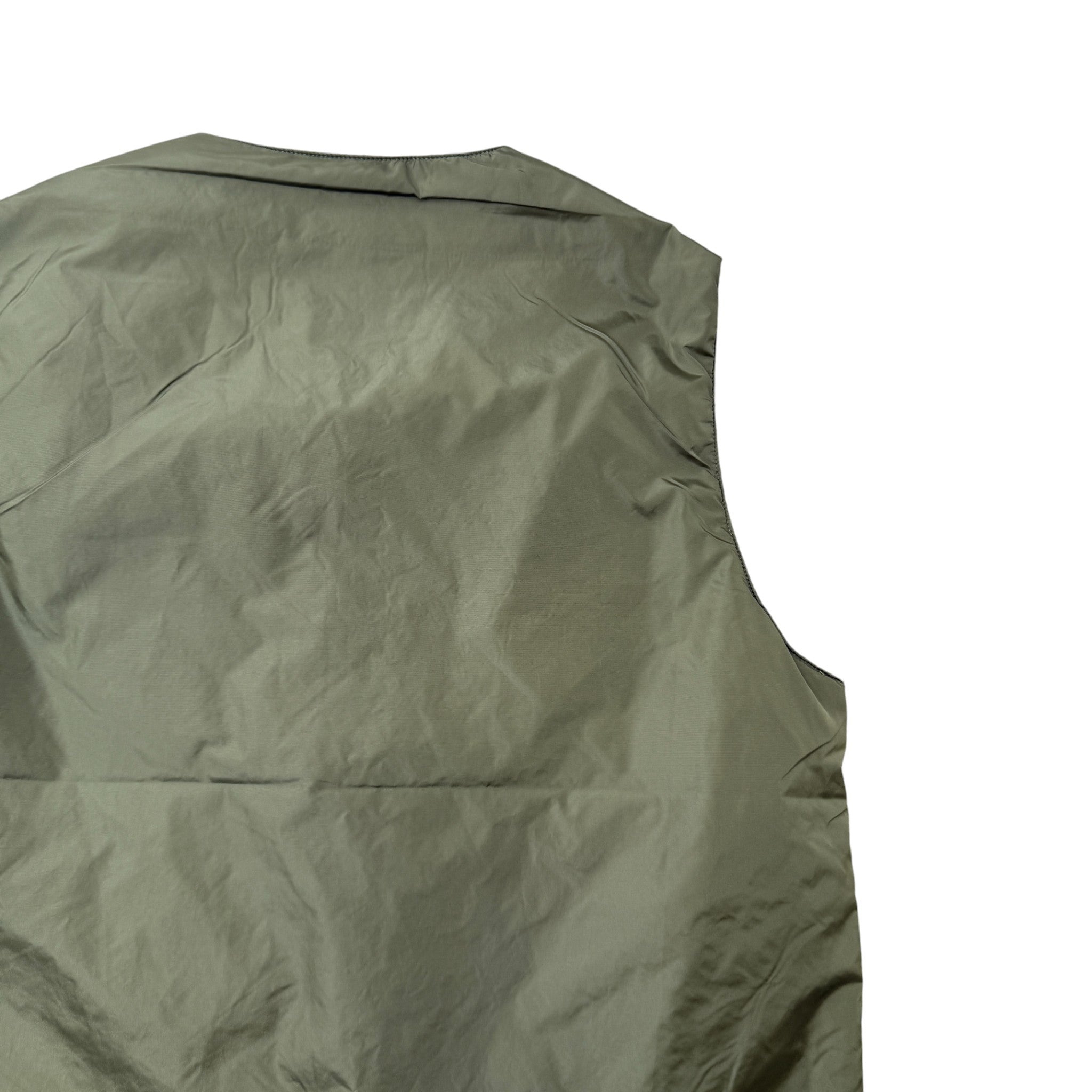 Men's Plaque Logo Gilet Khaki Size IT 48 / M