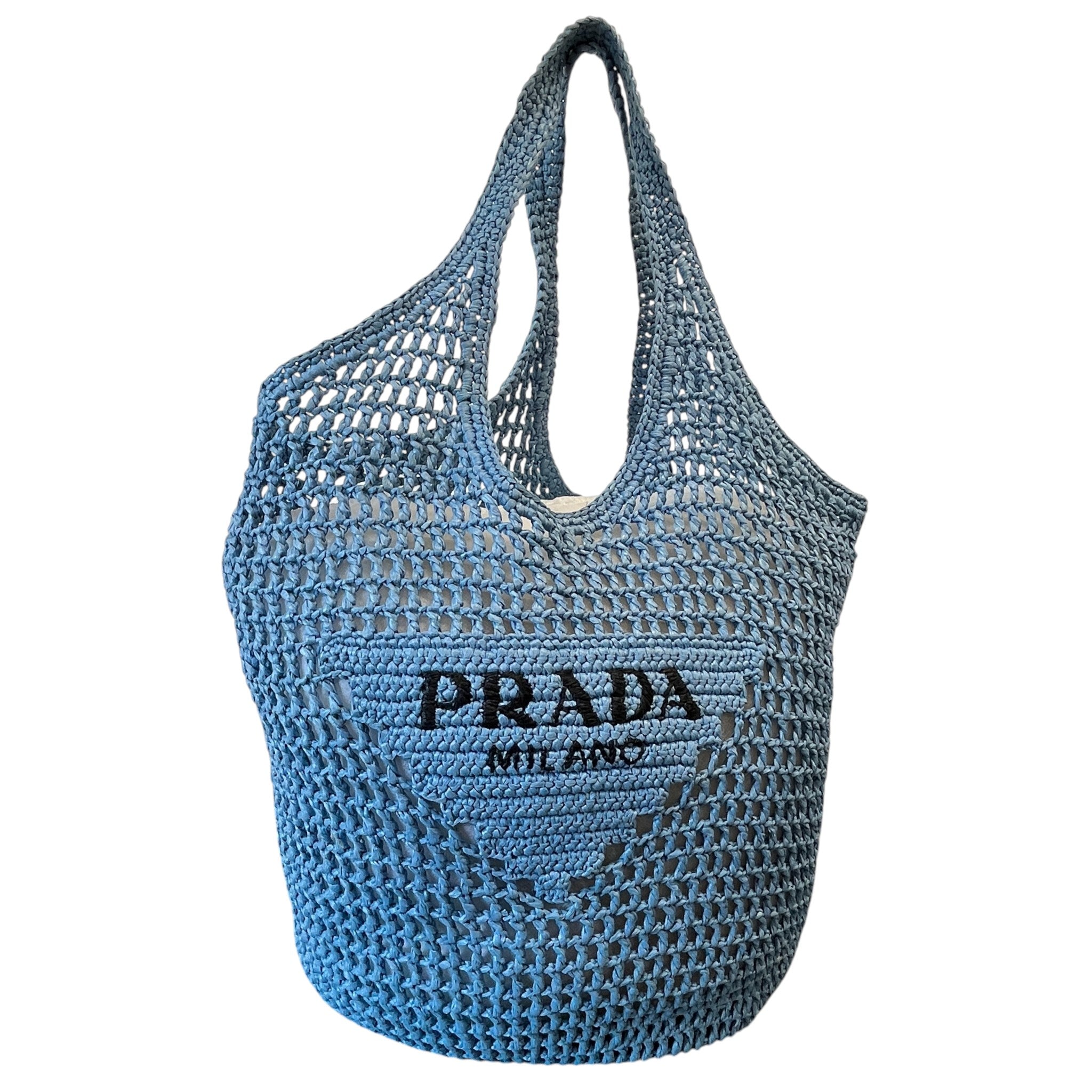 Women's Raffia Tote Bag Blue