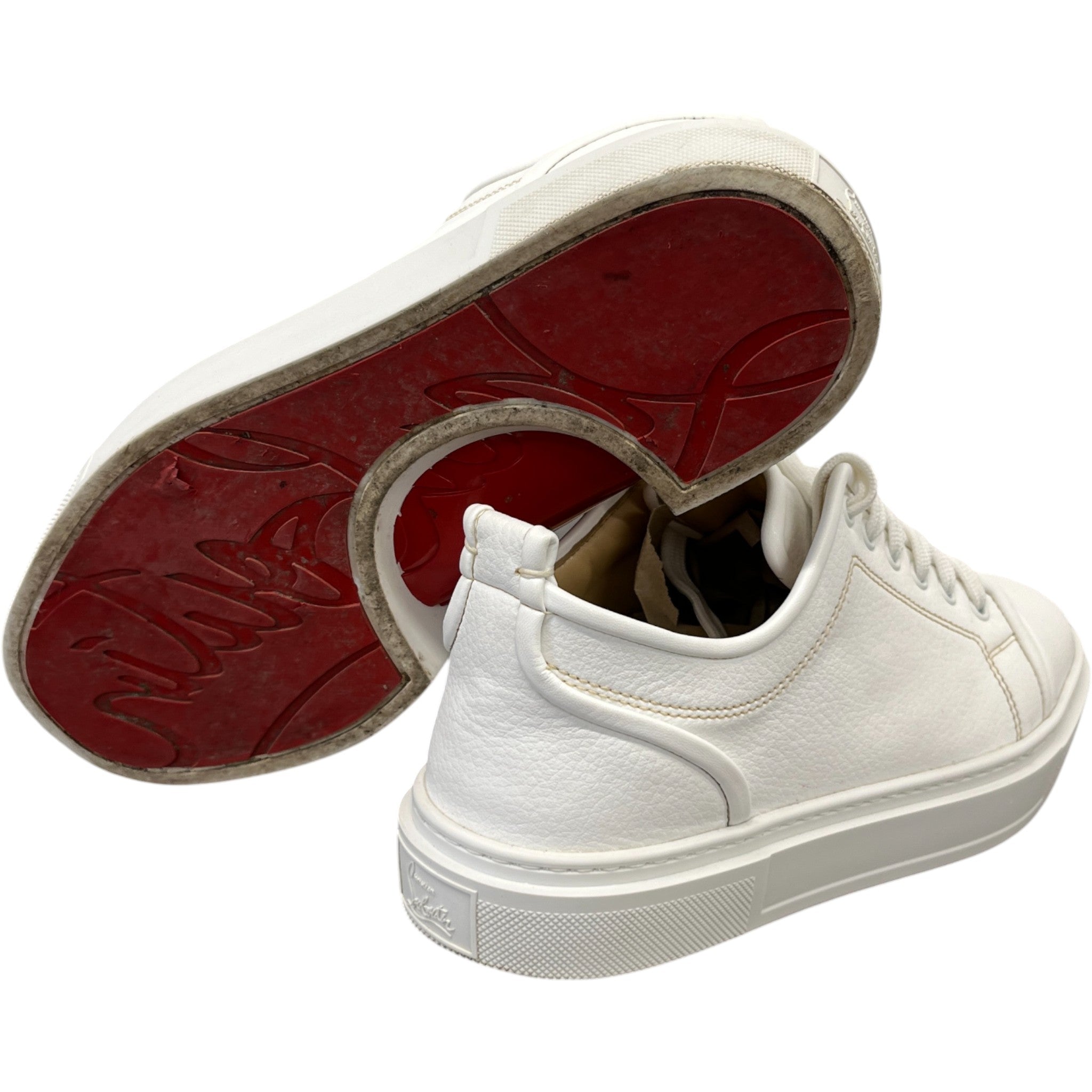 Men's Adolon Junior Flat Low Trainers White Size EU 41 / UK 7