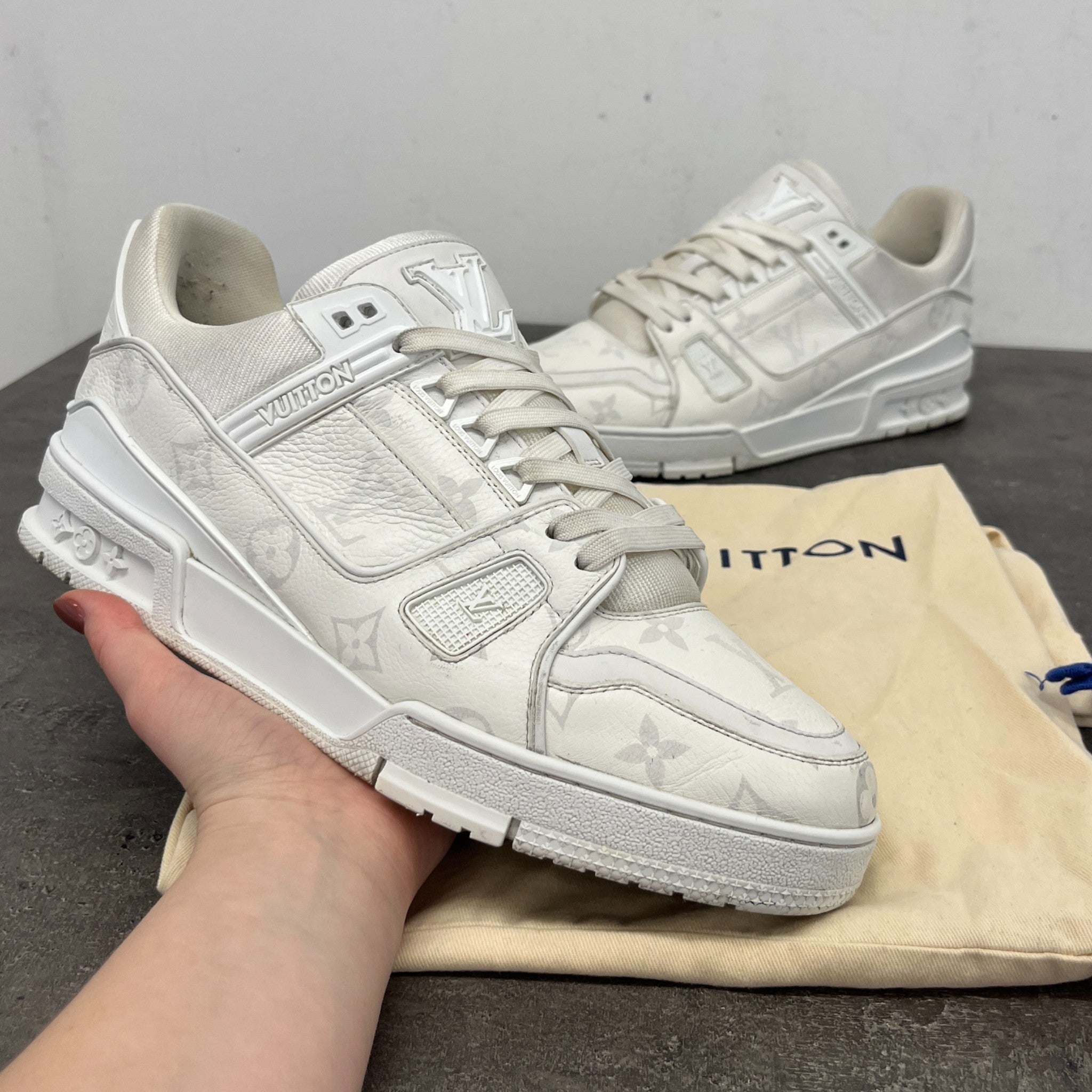 Men's Lv Low Trainers White Size EU 41 / UK 7