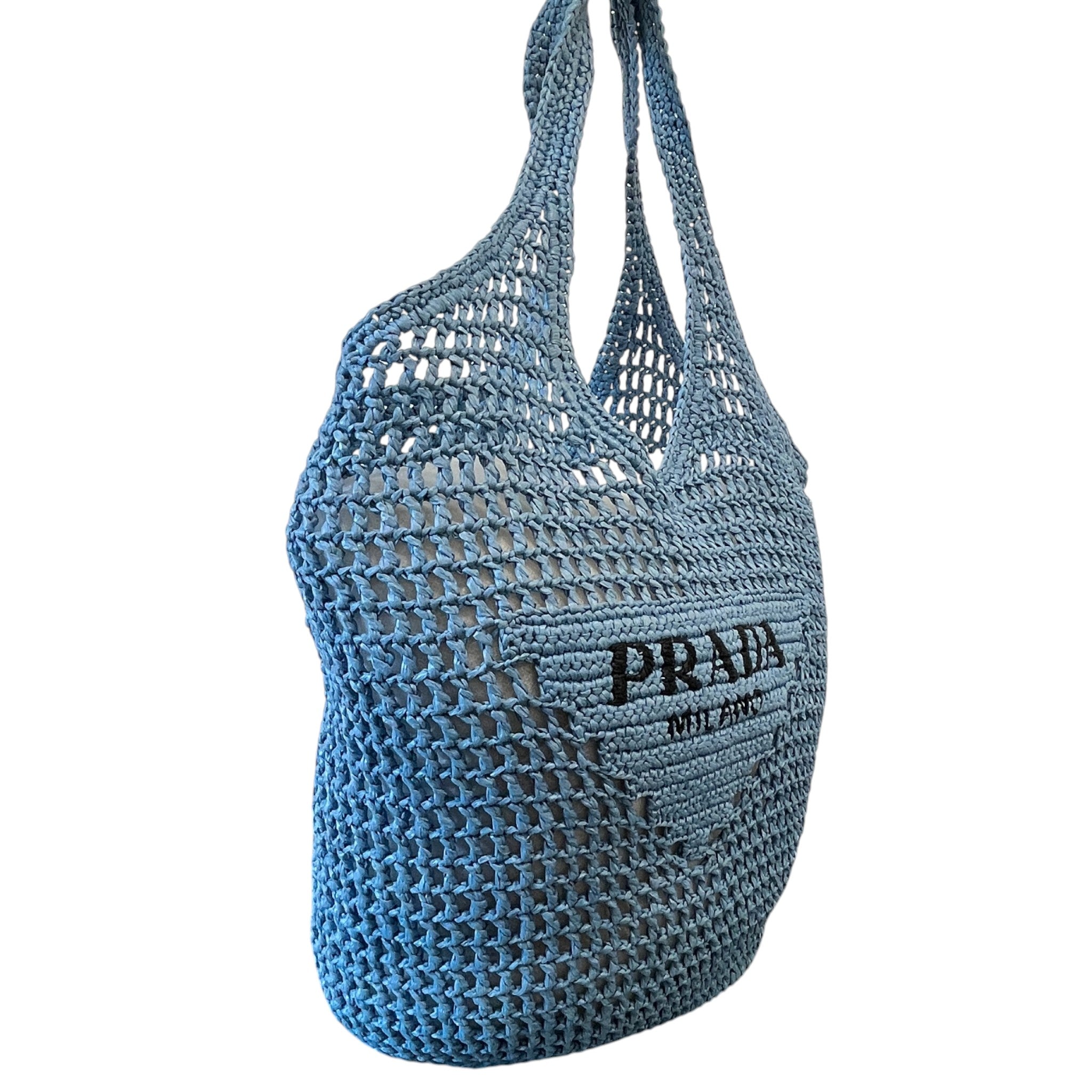 Women's Raffia Tote Bag Blue