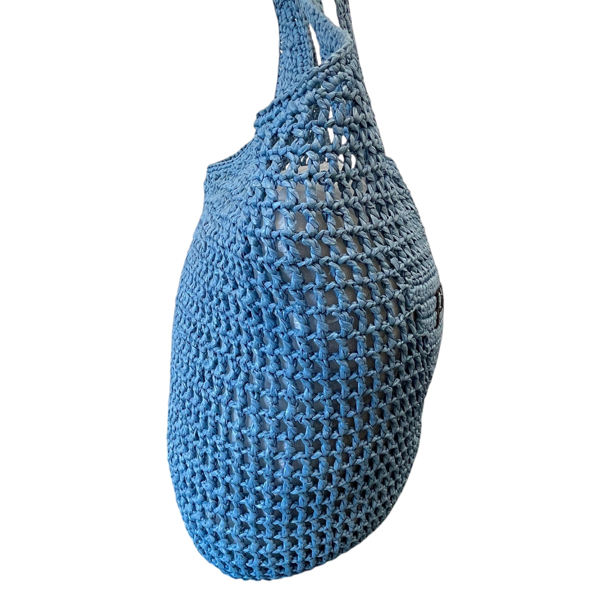 Women's Raffia Tote Bag Blue