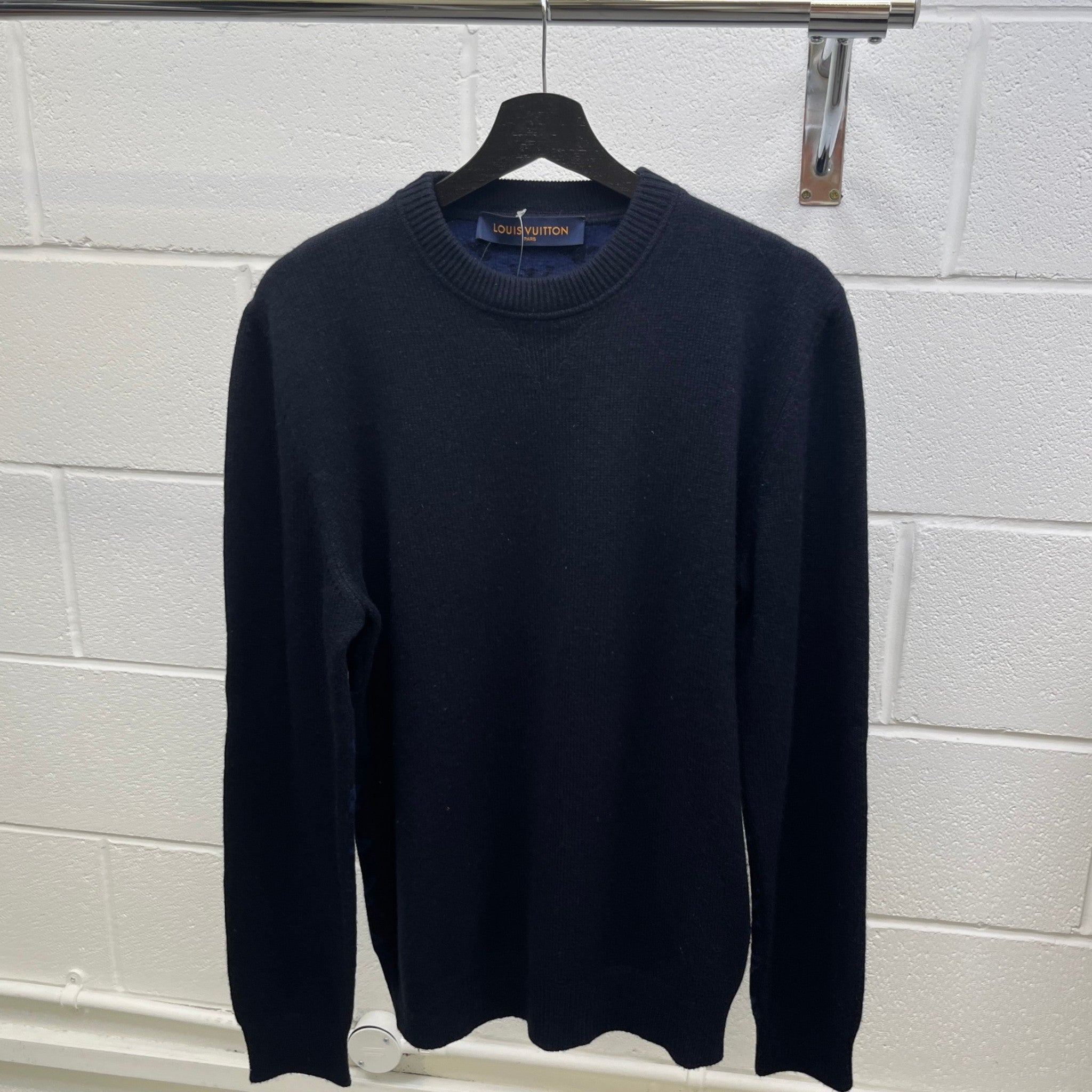 Men's Monogram Sweatshirt Navy Size M