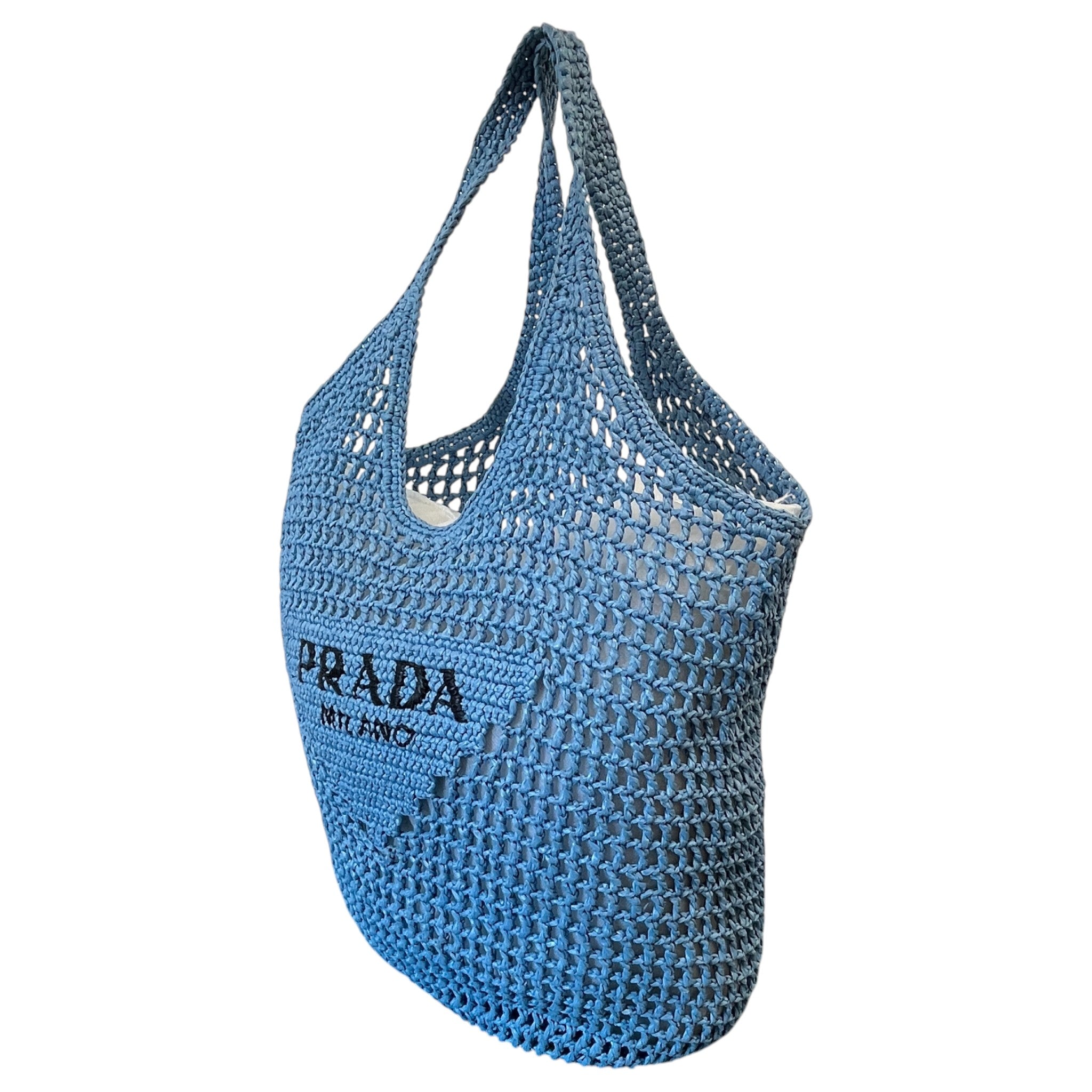 Women's Raffia Tote Bag Blue