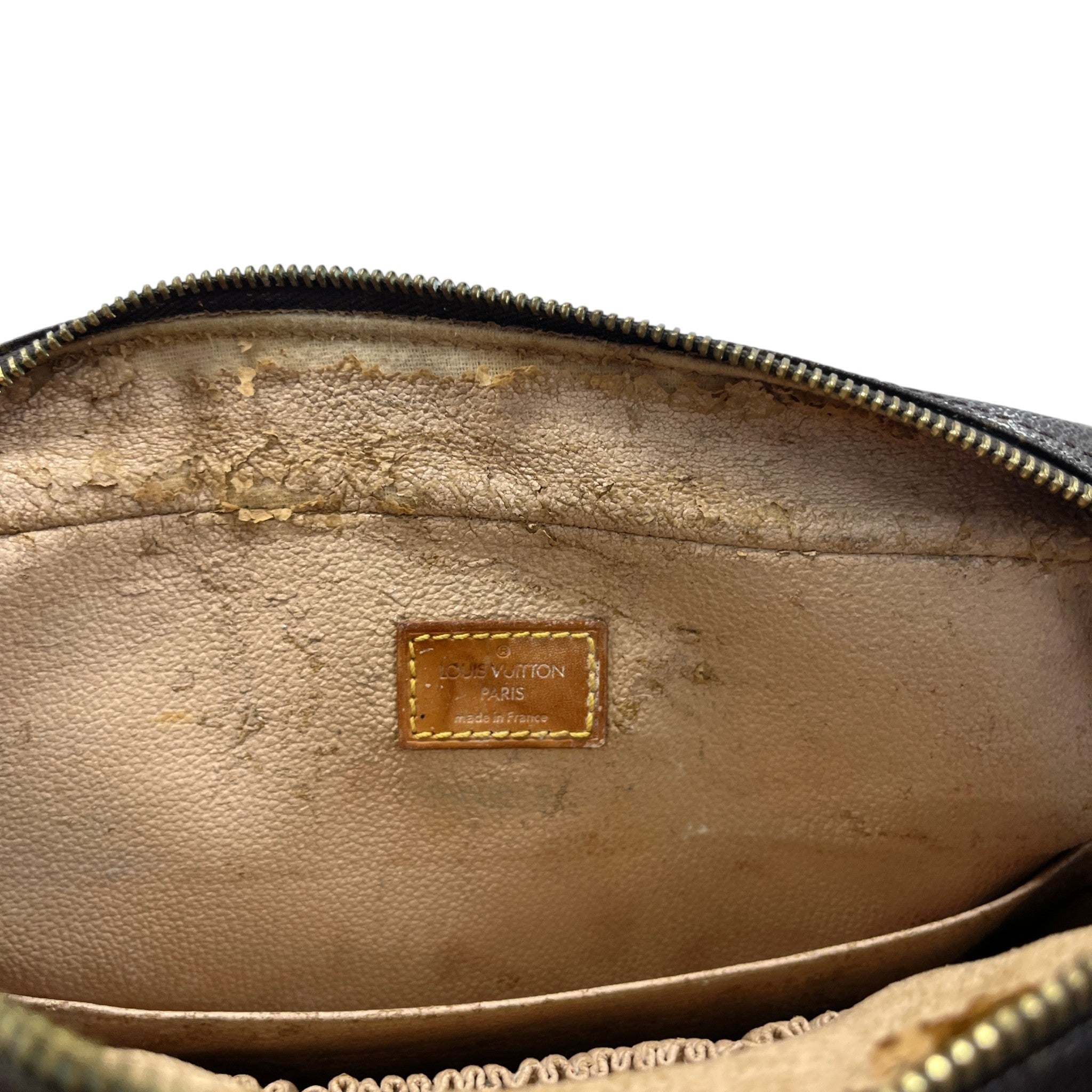 Women's M47522 Monogram Trousse Toilette 28 Pouch Brown