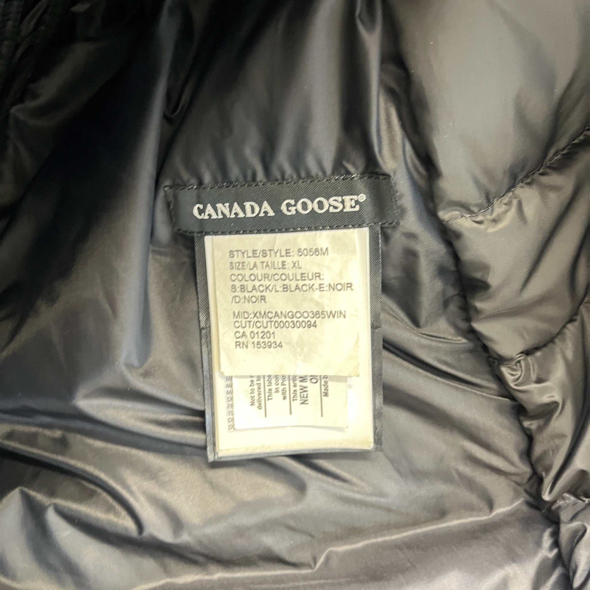 Men's Lodge Down Jacket Black Size XL