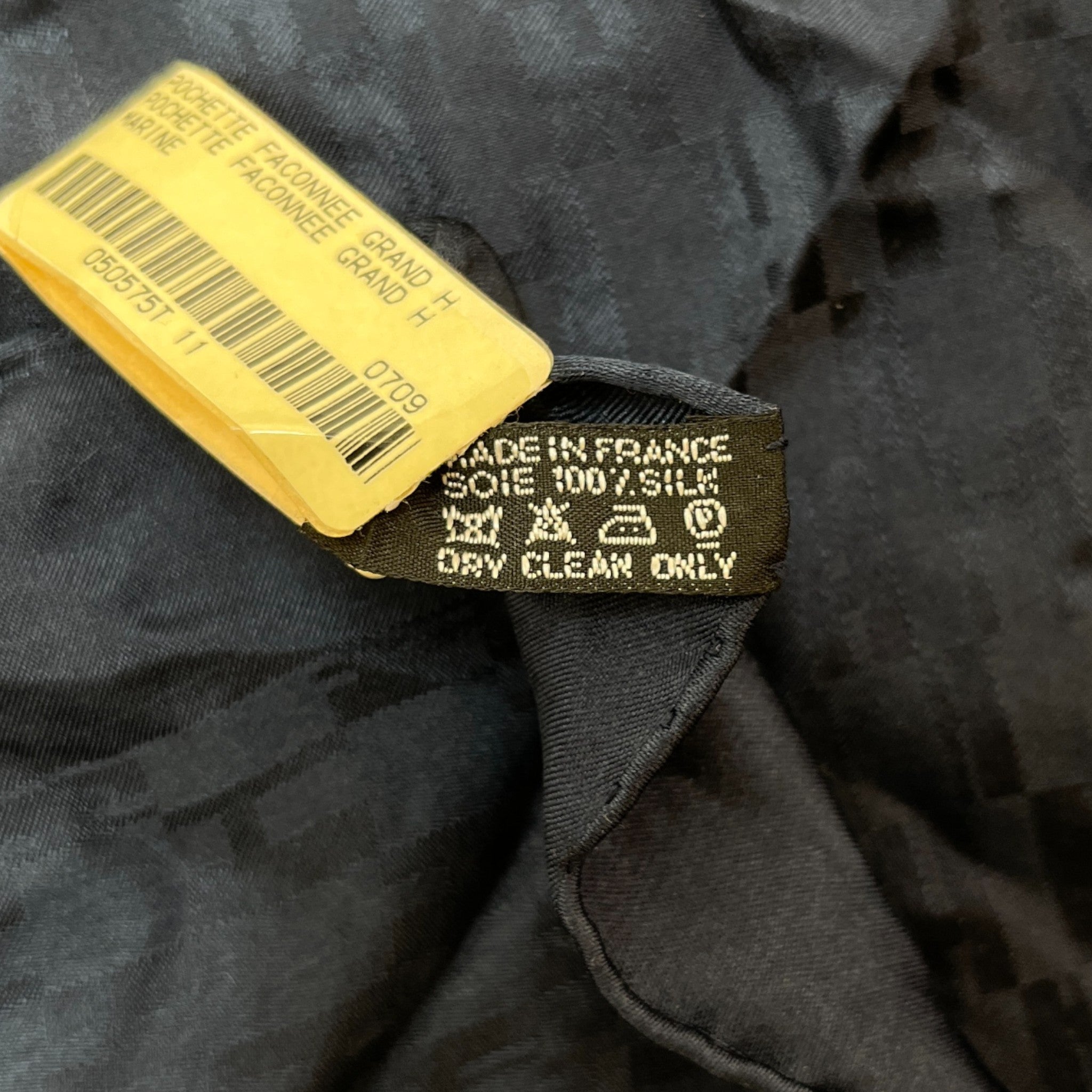 Men's Monogram H Silk Scarf Navy