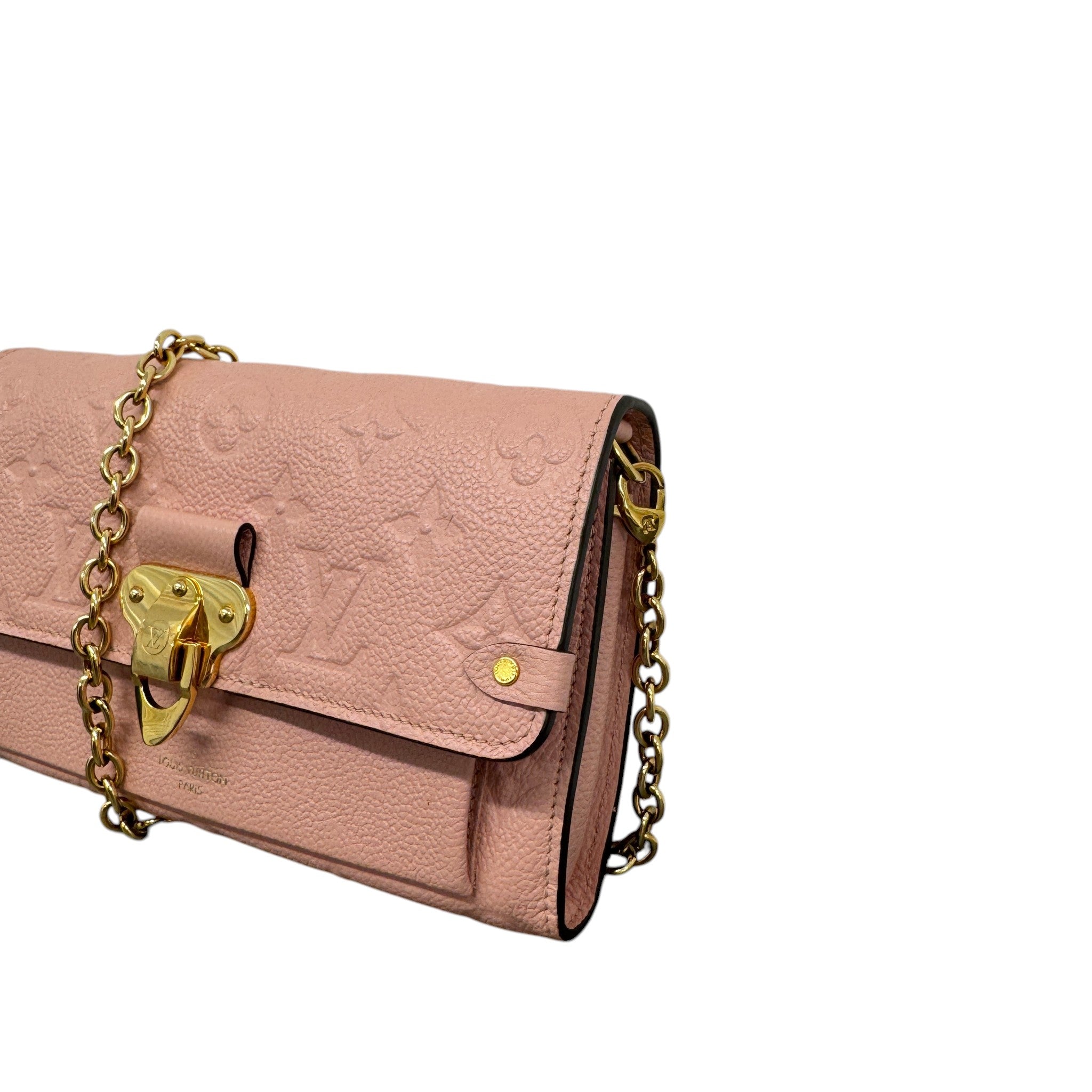 Women's Empreinte Leather Vavin Wallet On Chain Bag Pink