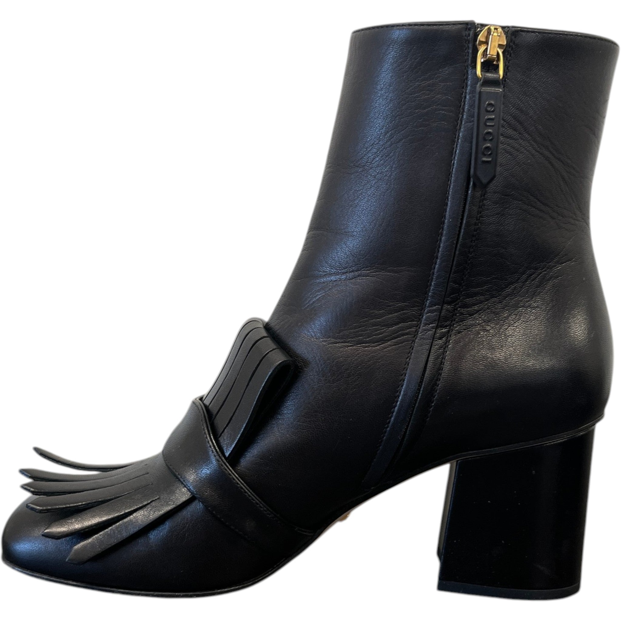 Women's Gg Marmont Ankle Boots Black Size EU 40 / UK 7