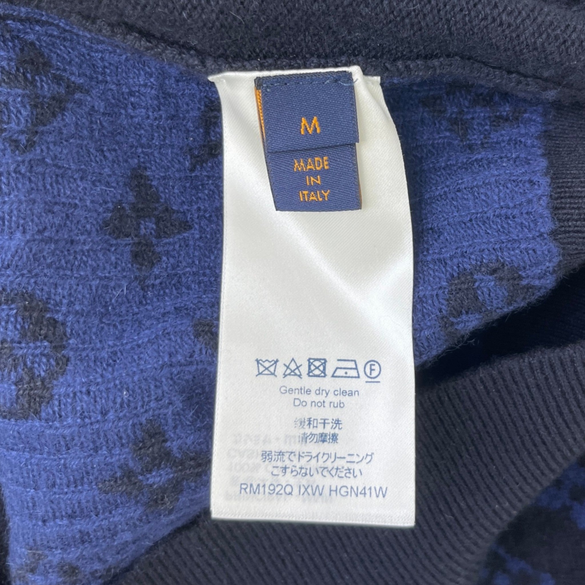Men's Monogram Sweatshirt Navy Size M