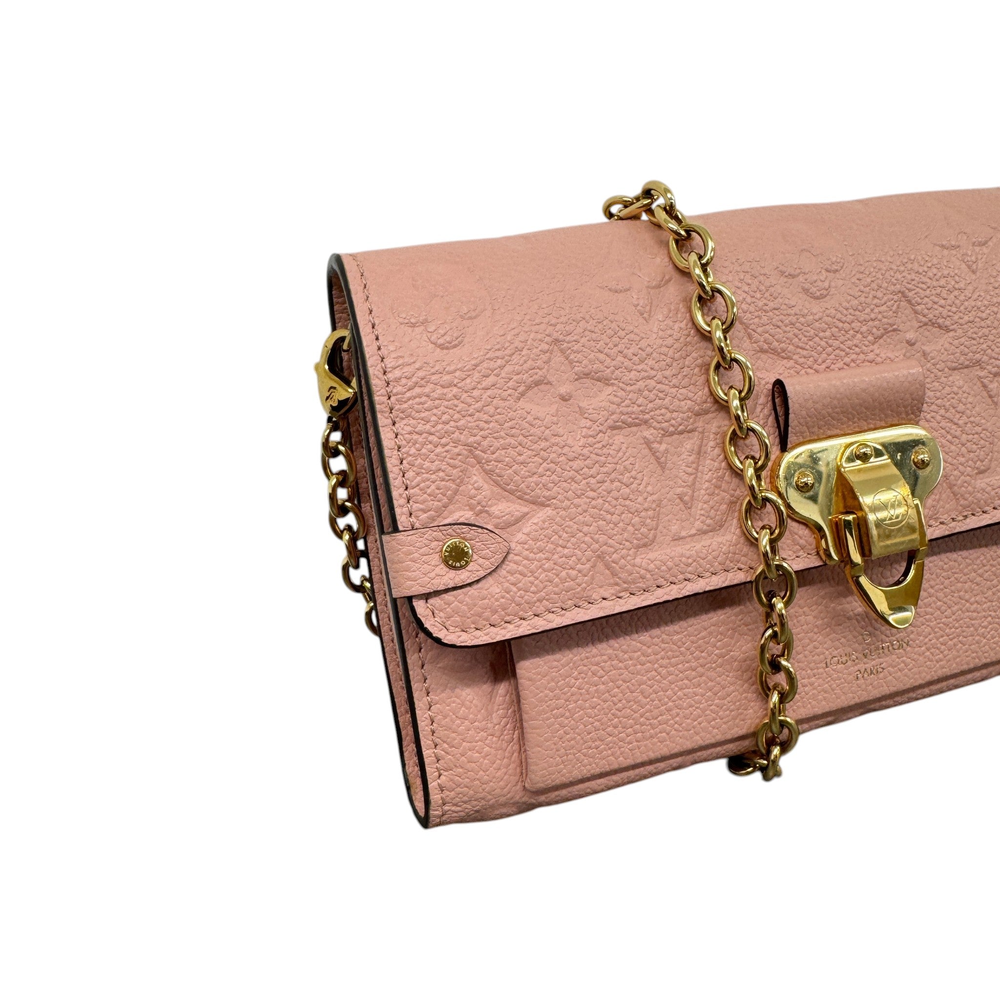 Women's Empreinte Leather Vavin Wallet On Chain Bag Pink