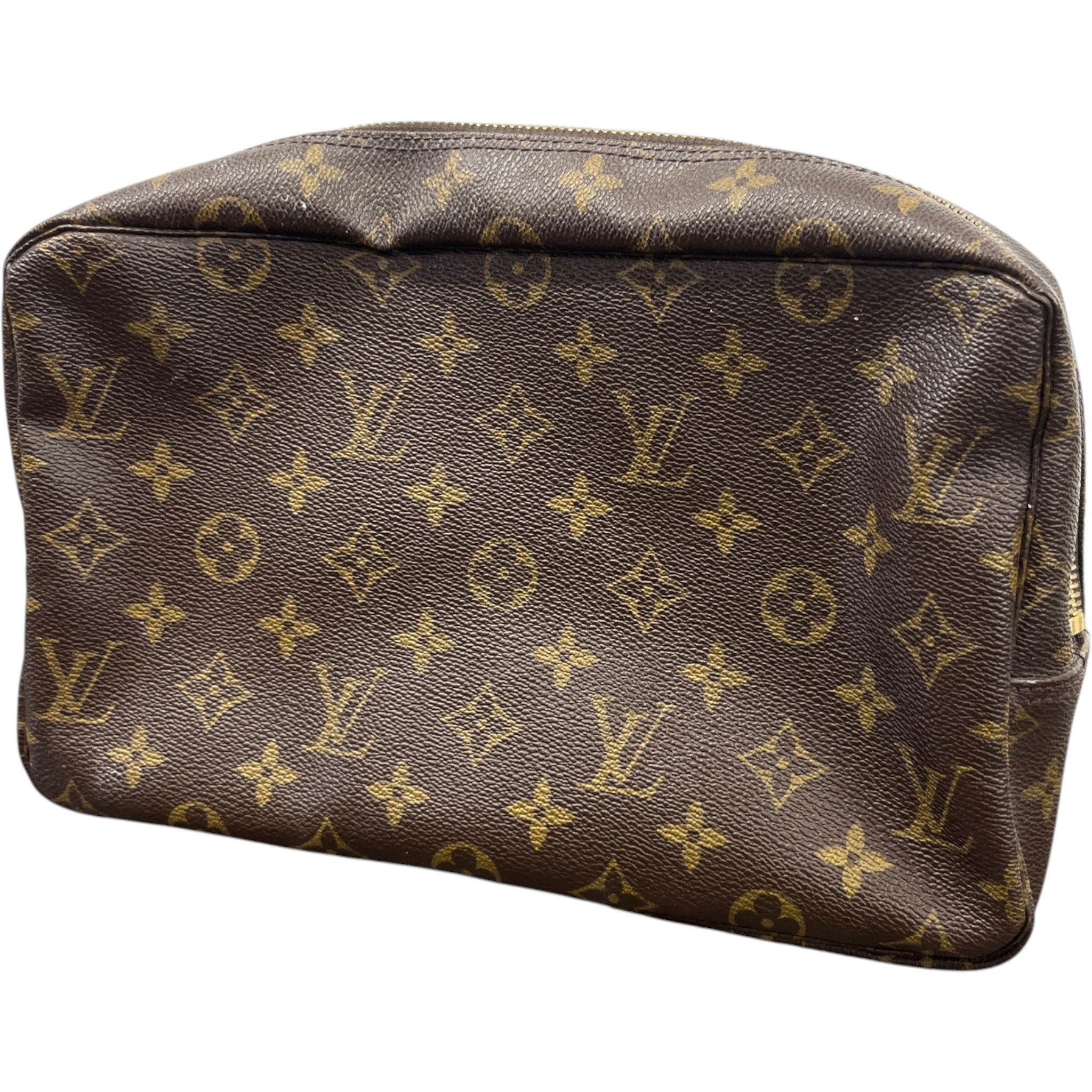 Women's M47522 Monogram Trousse Toilette 28 Pouch Brown