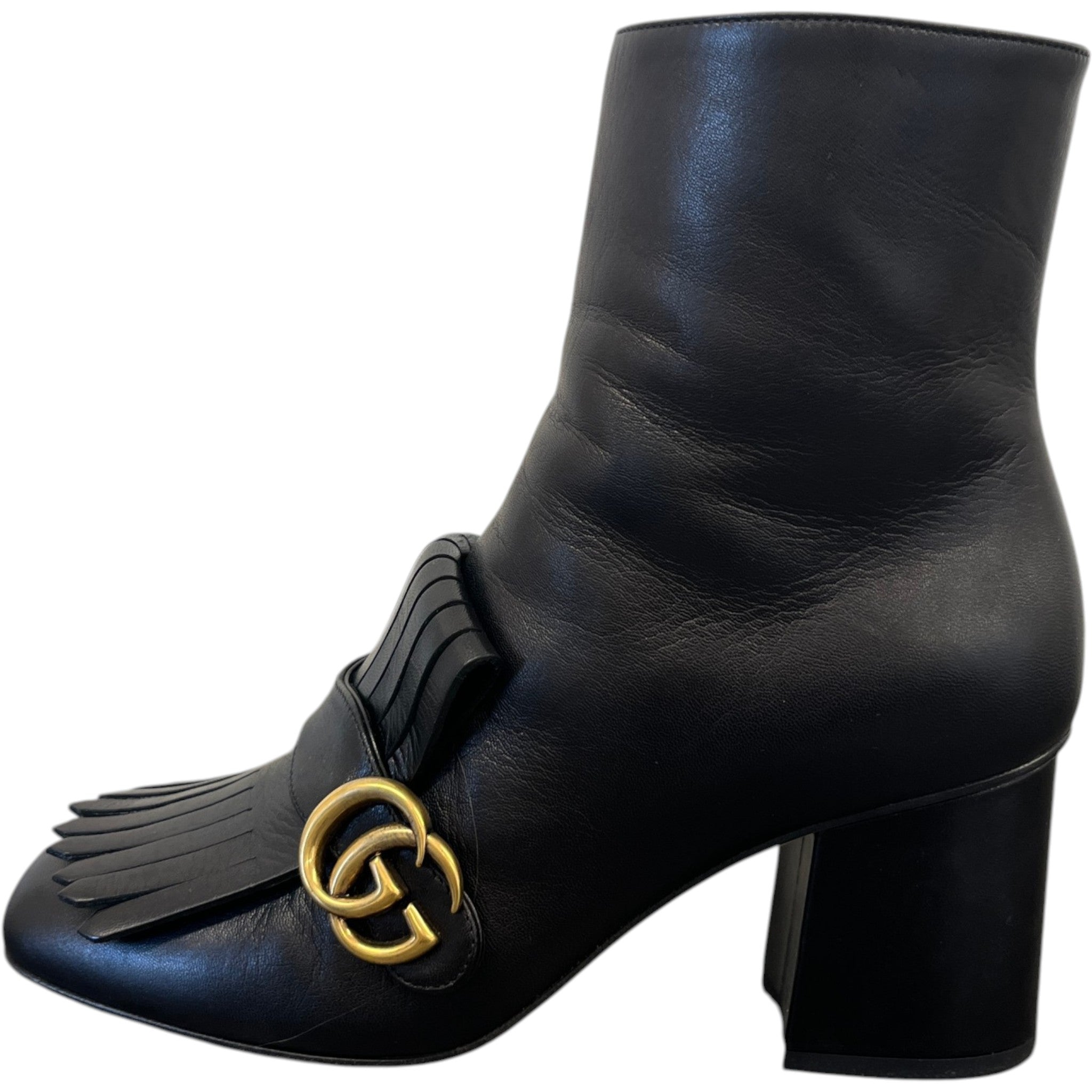 Women's Gg Marmont Ankle Boots Black Size EU 40 / UK 7