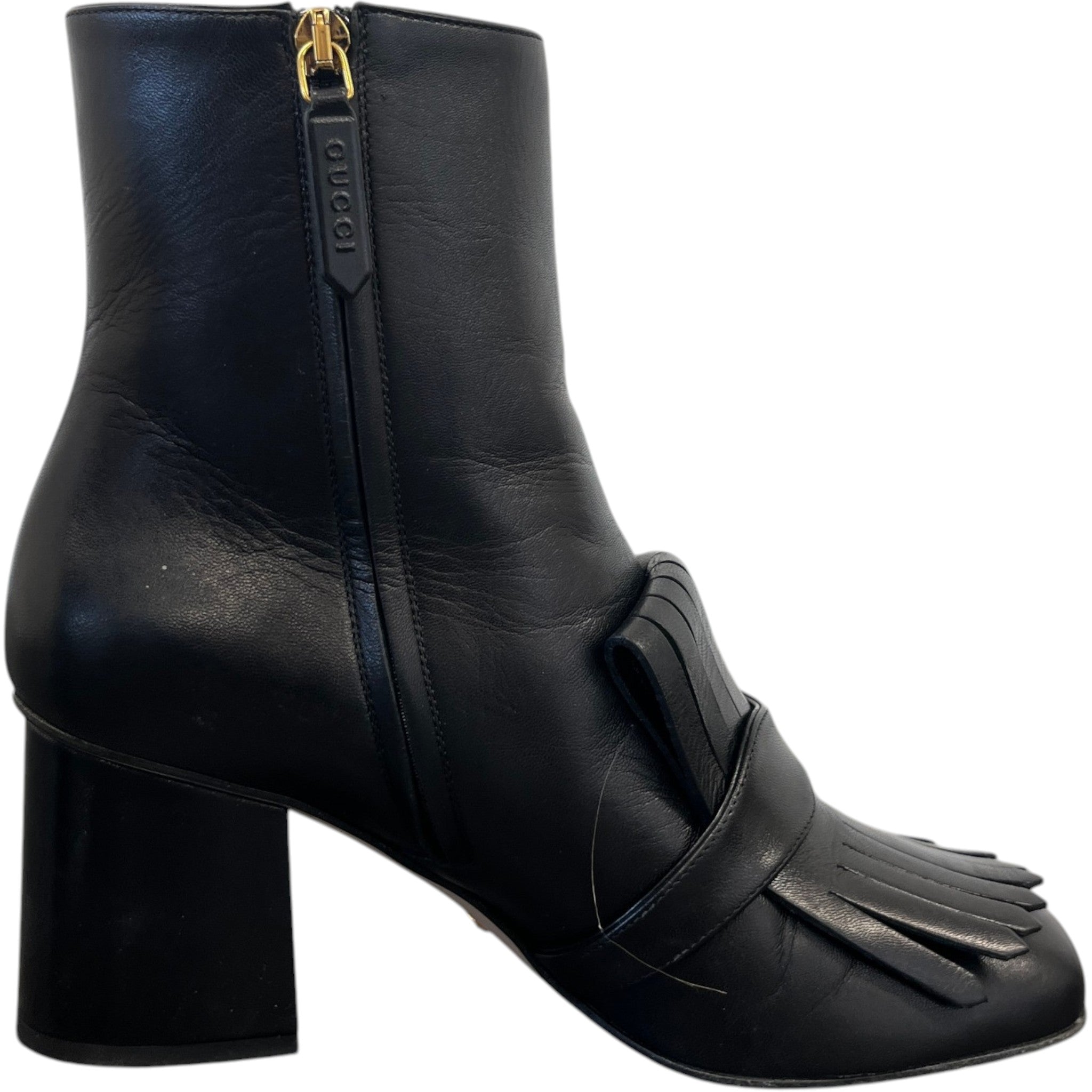 Women's Gg Marmont Ankle Boots Black Size EU 40 / UK 7