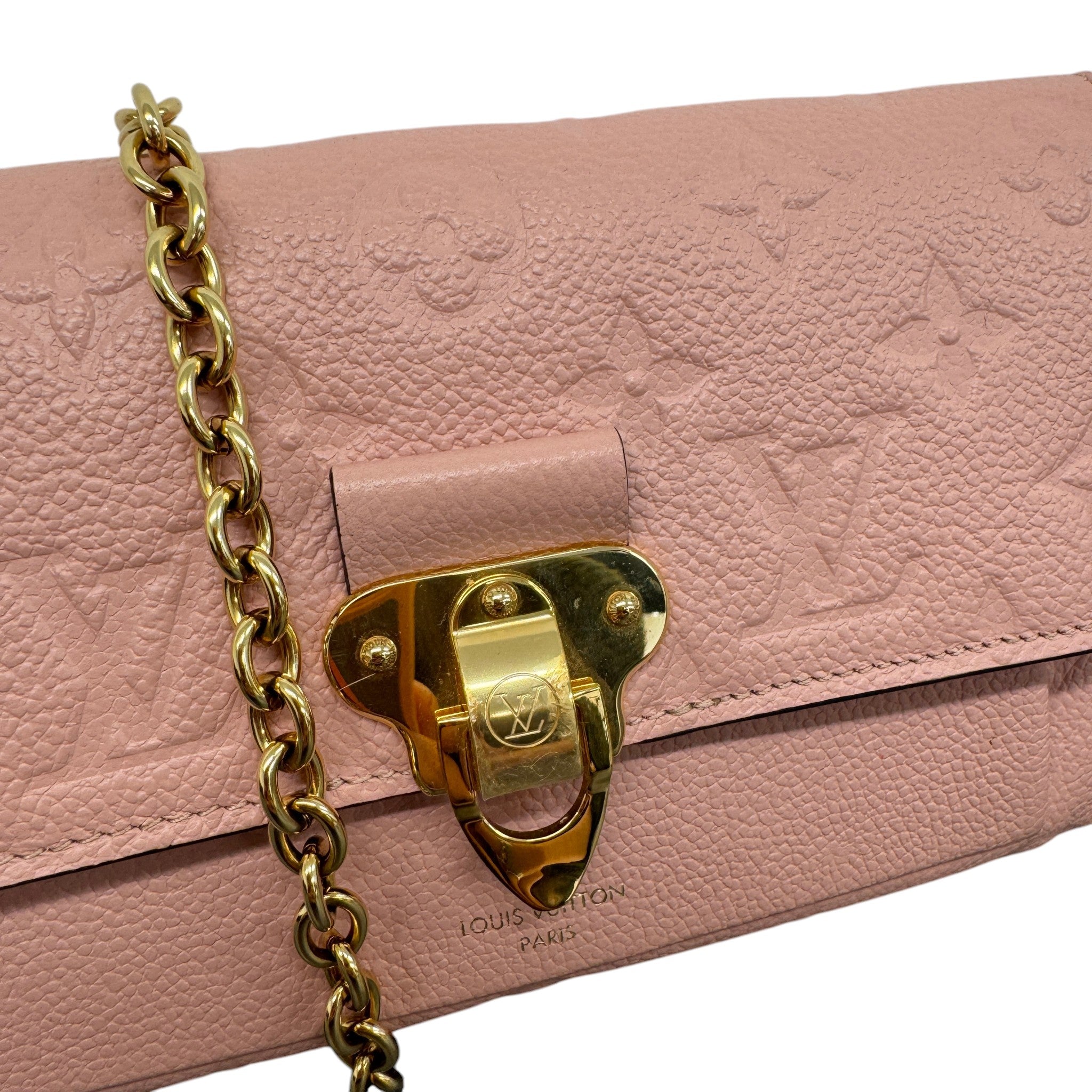 Women's Empreinte Leather Vavin Wallet On Chain Bag Pink