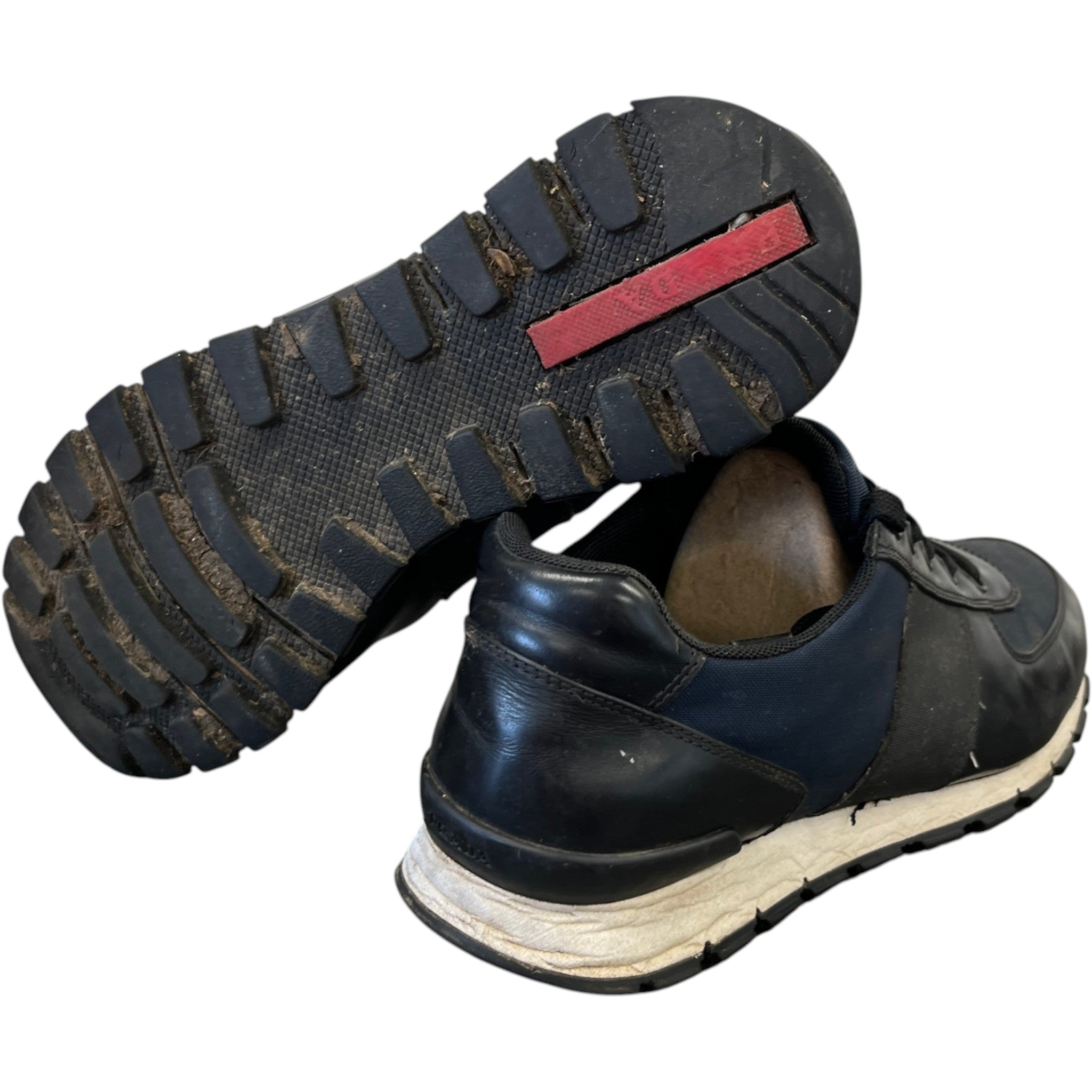 Men's Linea Rossa Low Trainers Black Size EU 41.5 / UK 7.5