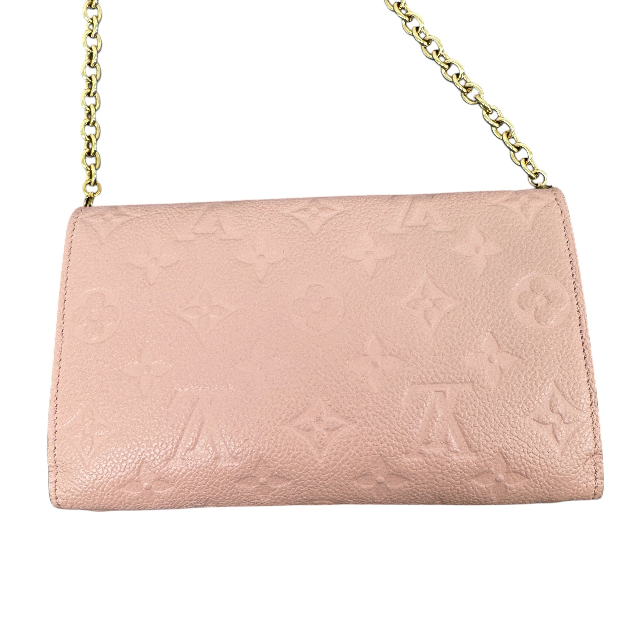 Women's Empreinte Leather Vavin Wallet On Chain Bag Pink