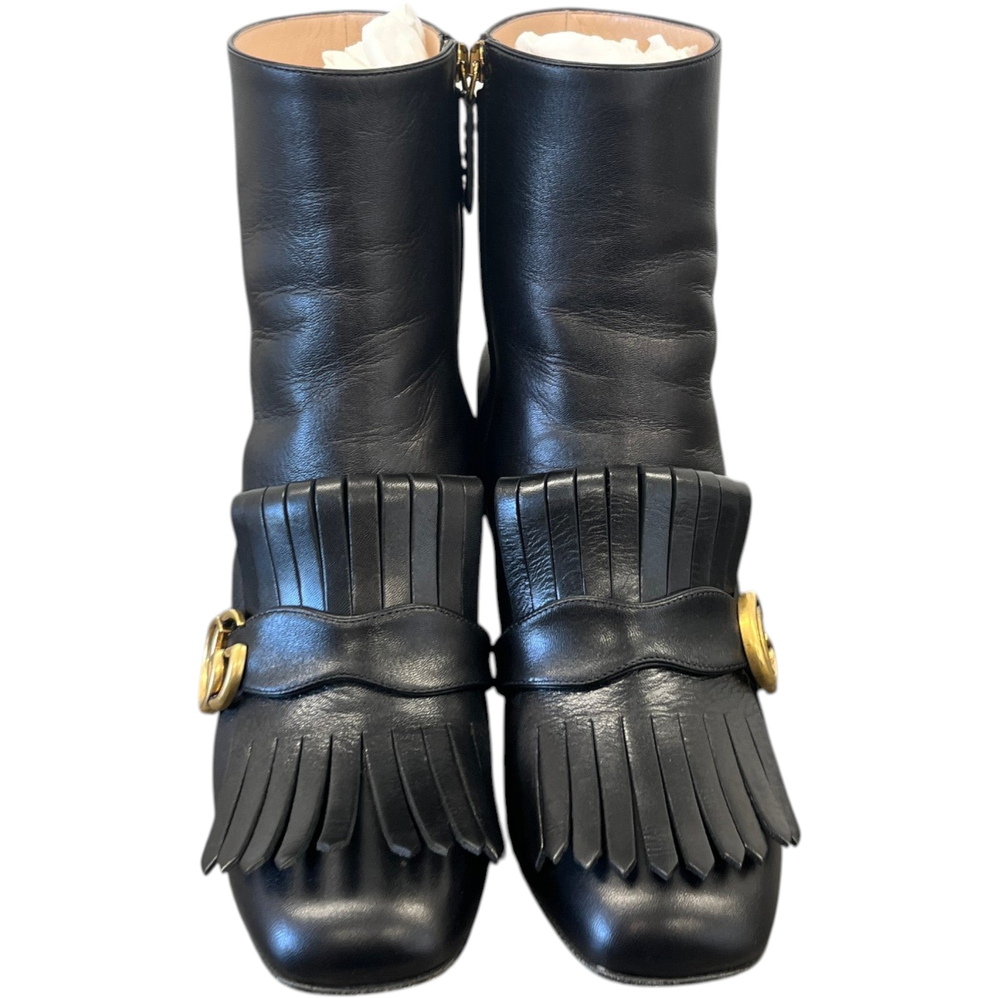 Women's Gg Marmont Ankle Boots Black Size EU 40 / UK 7