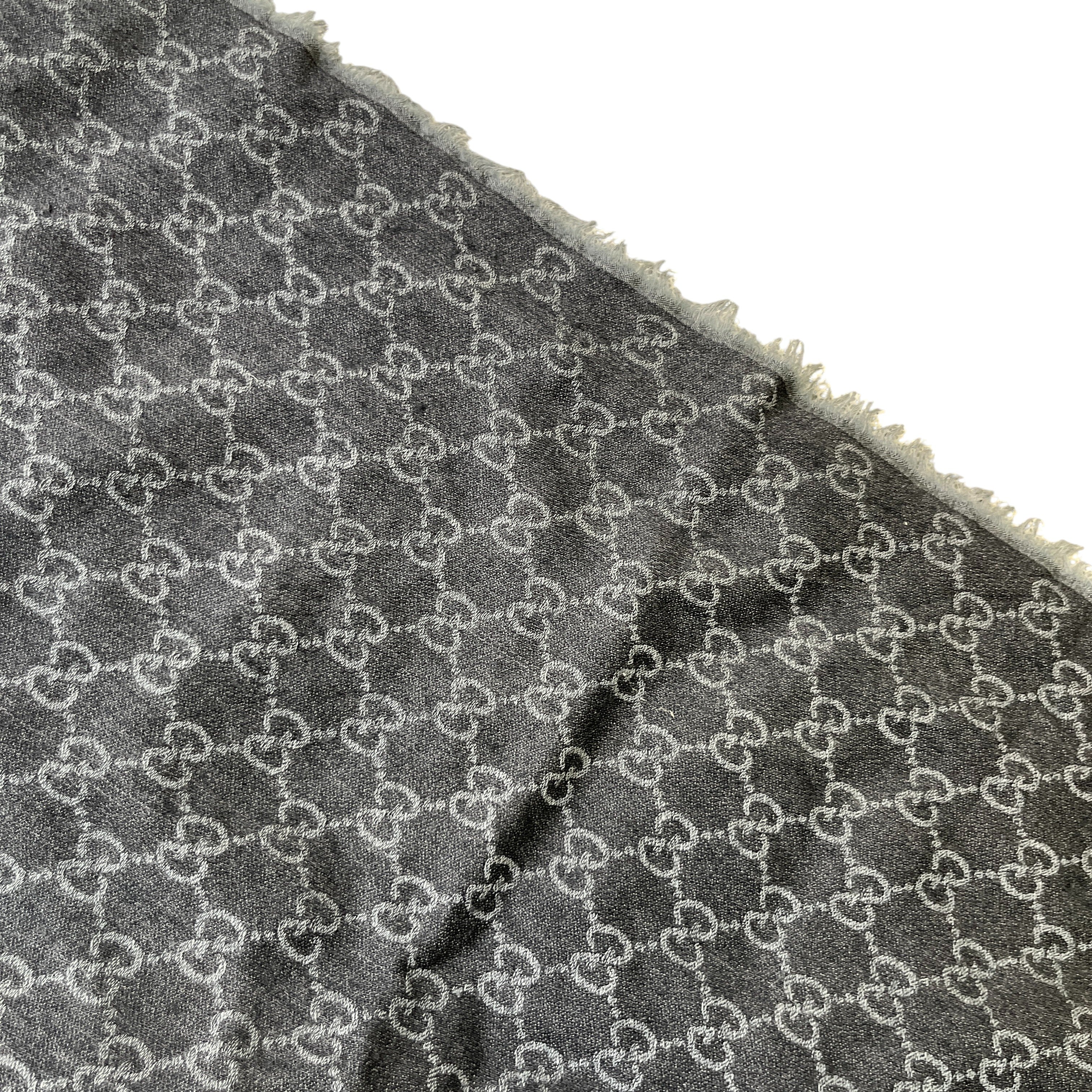 Men's Gg Jacquard Scarf Grey