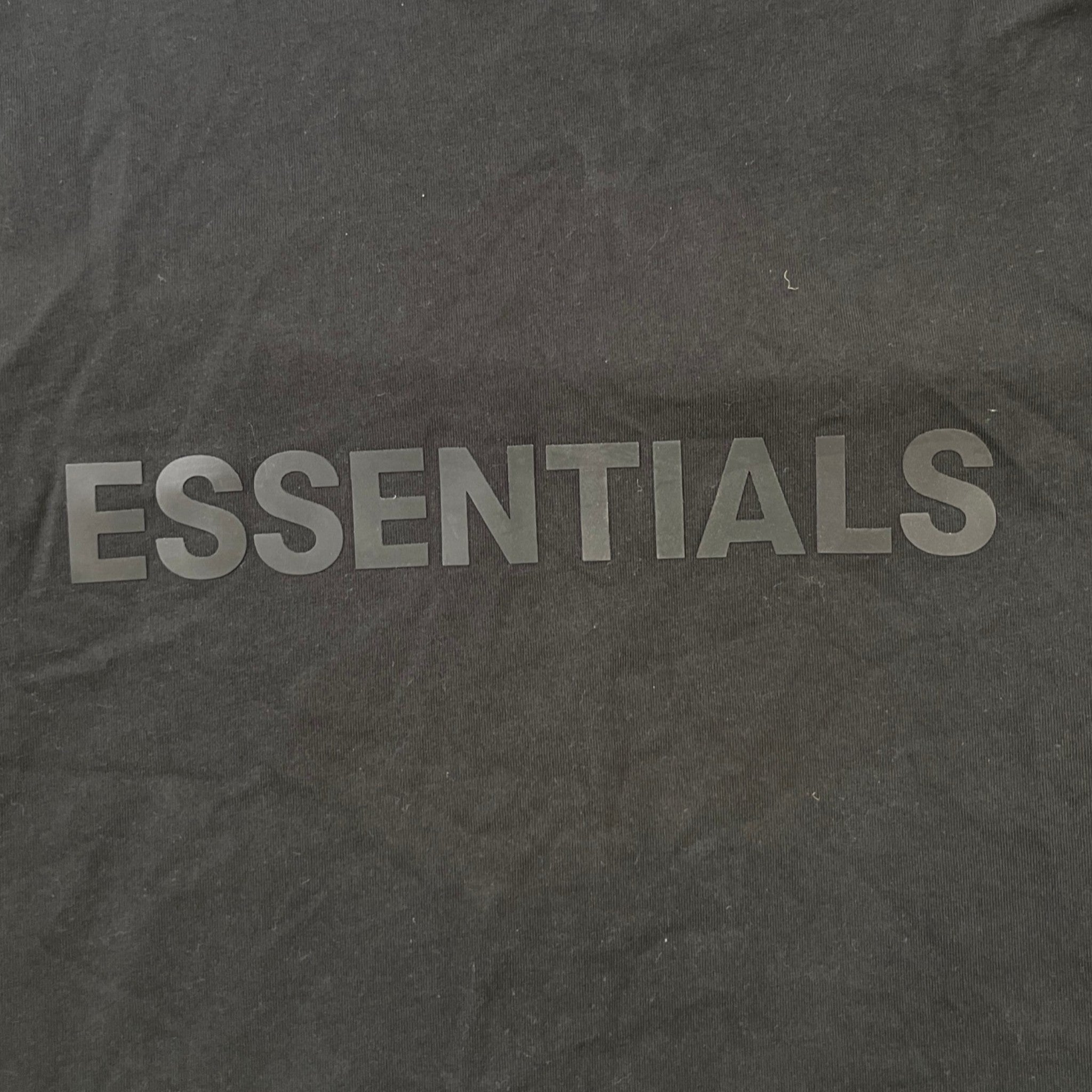 Men's Logo Print T-Shirt Black Size XXS