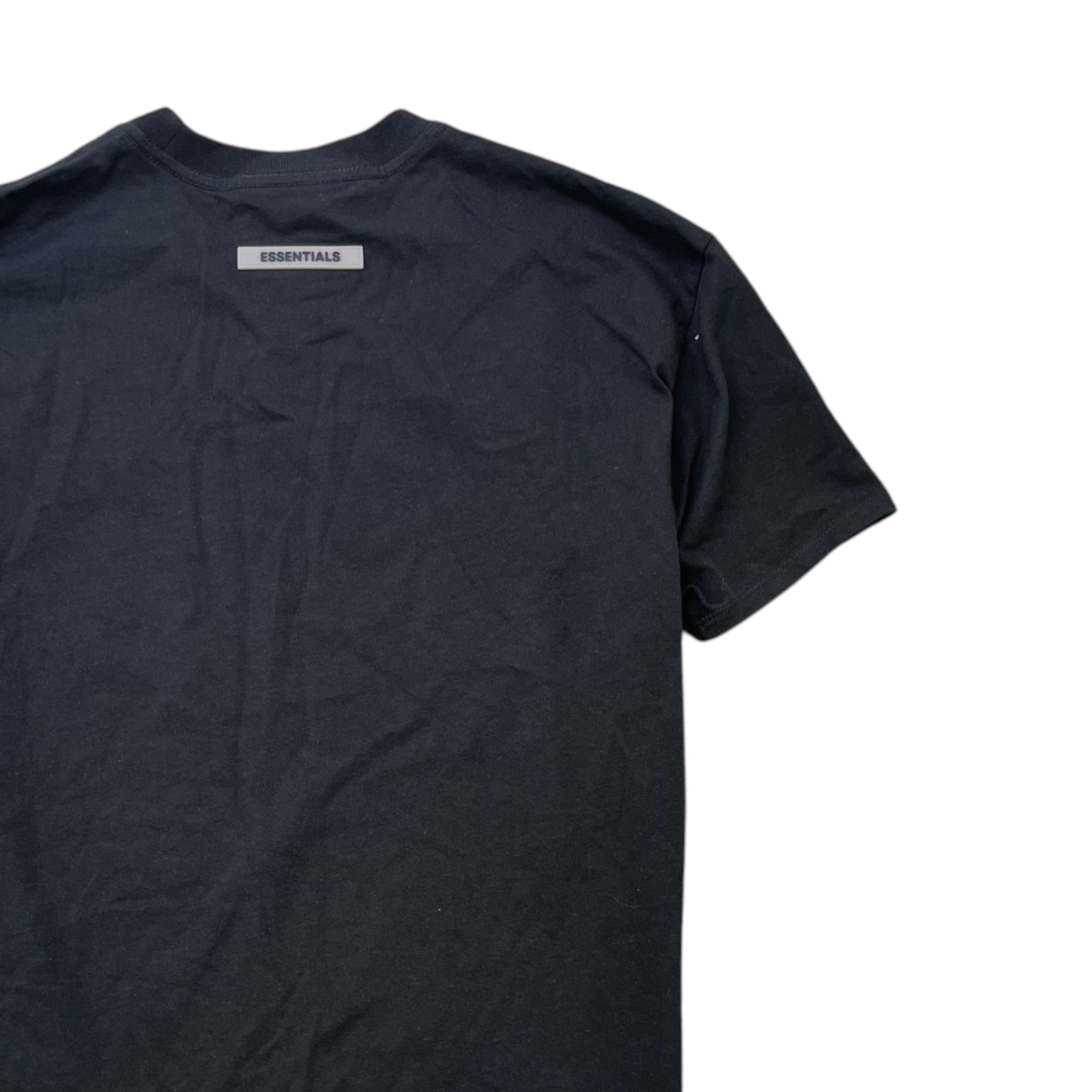 Men's Logo Print T-Shirt Black Size XXS