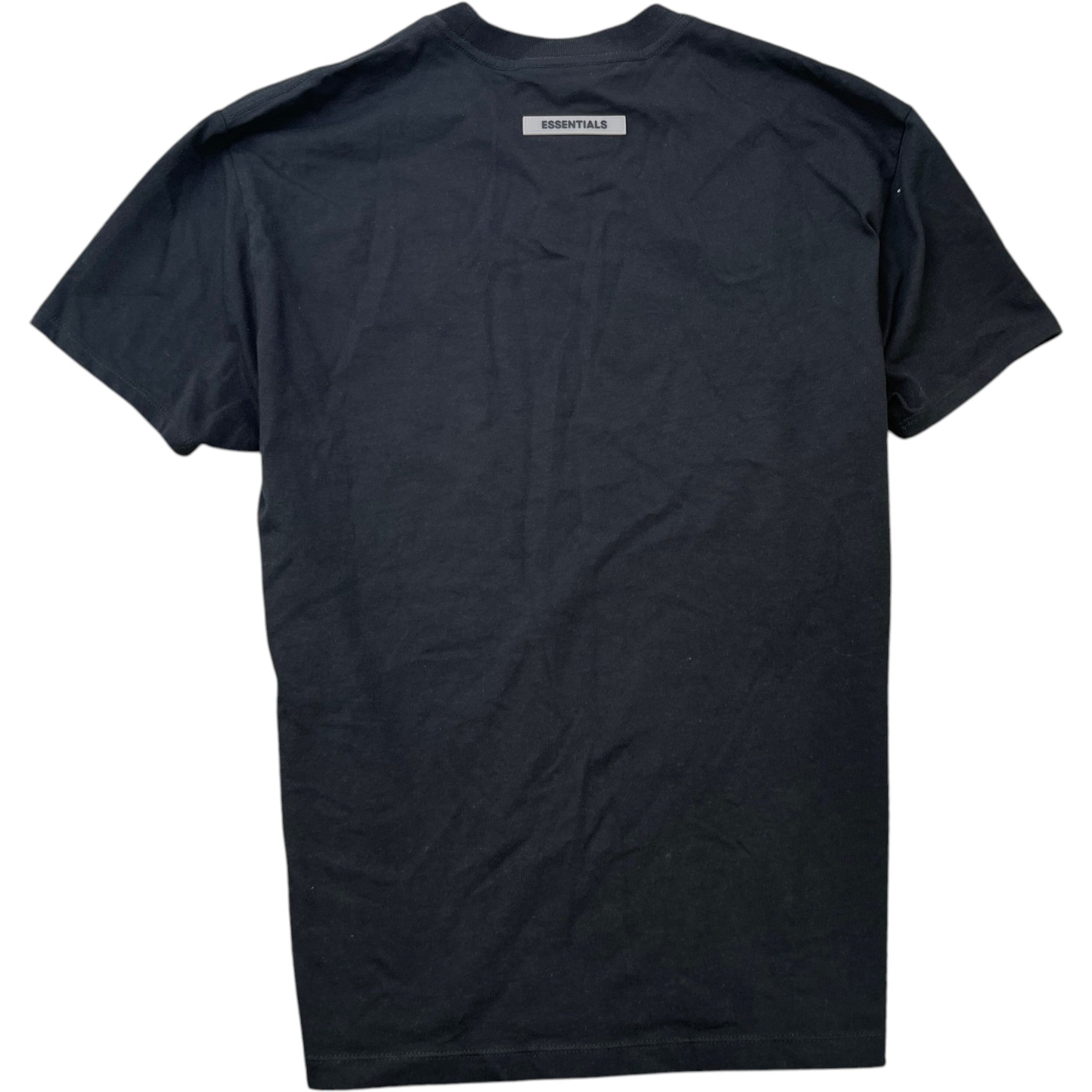 Men's Logo Print T-Shirt Black Size XXS