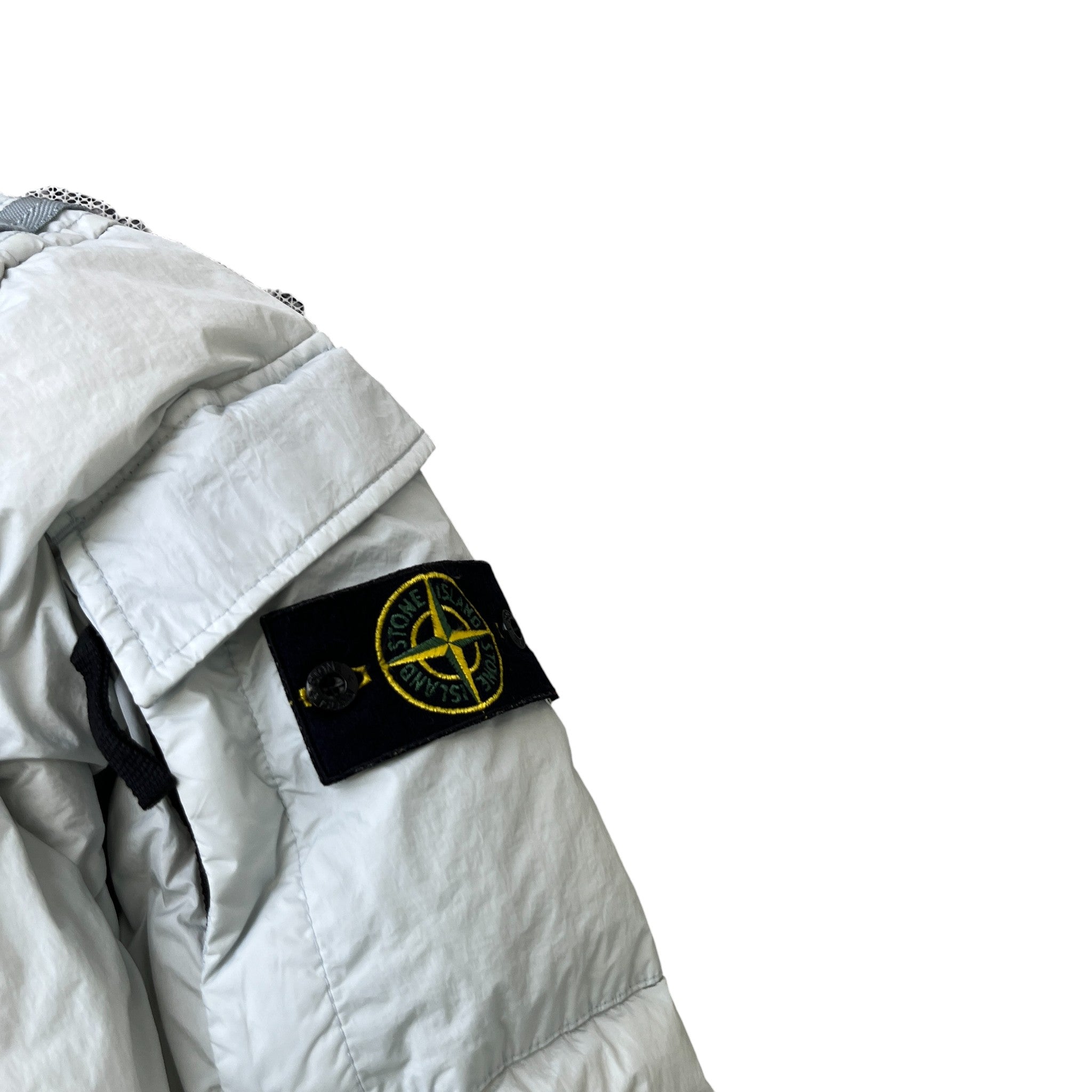 Men's Garment Dyed Crinkle Reps Down Jacket Blue Size L