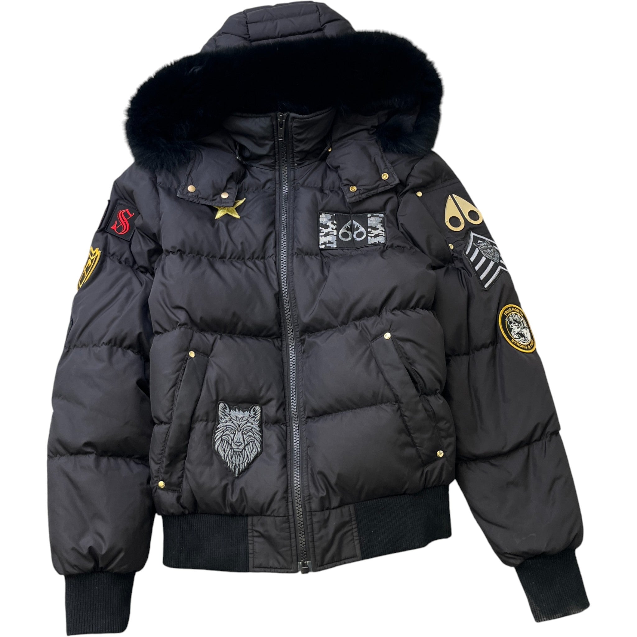 Men's Colinton Bomber Down Jacket Black Size S