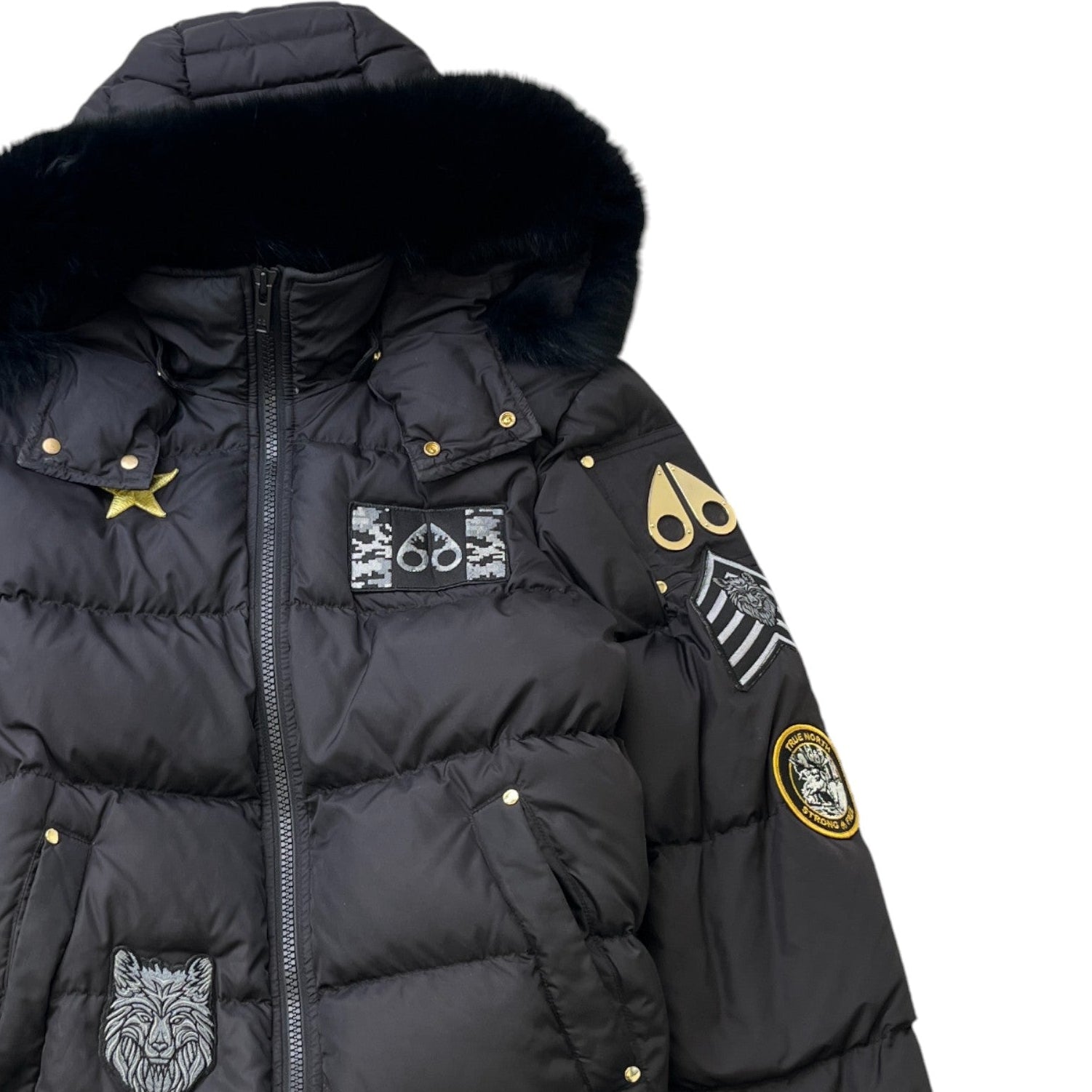 Men's Colinton Bomber Down Jacket Black Size S