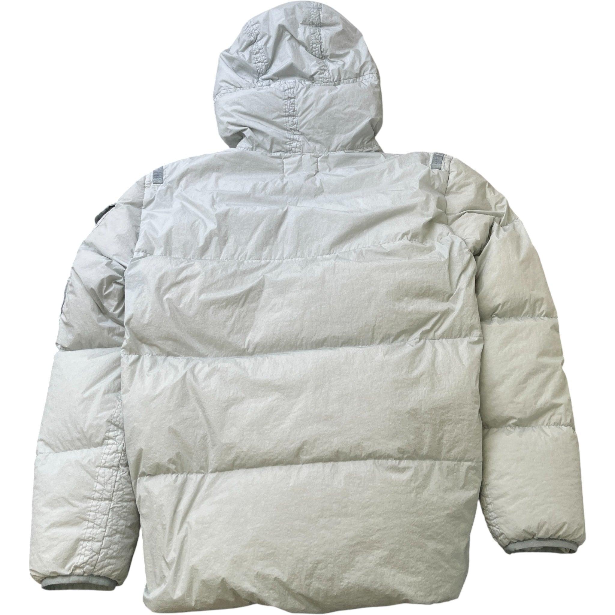 Men's Garment Dyed Crinkle Reps Down Jacket Blue Size L