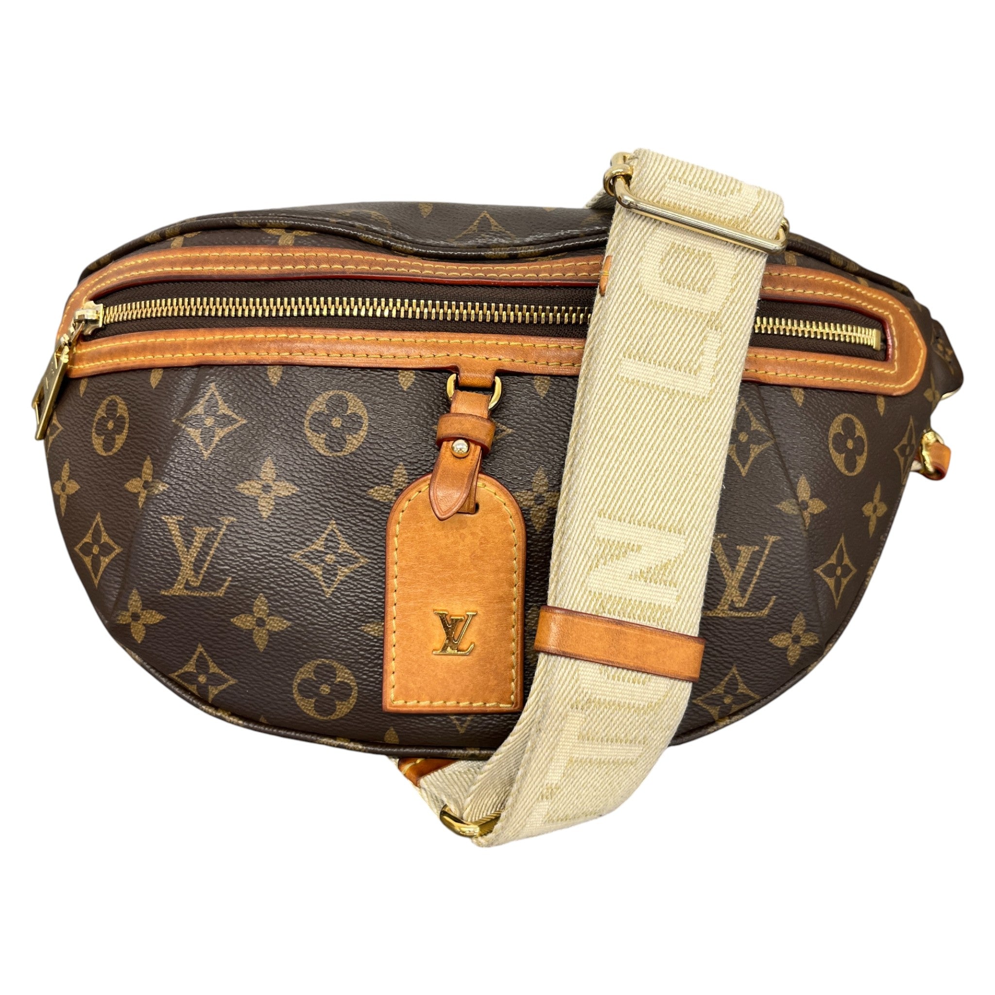 Men's Monogram High Rise Bum Bag Brown