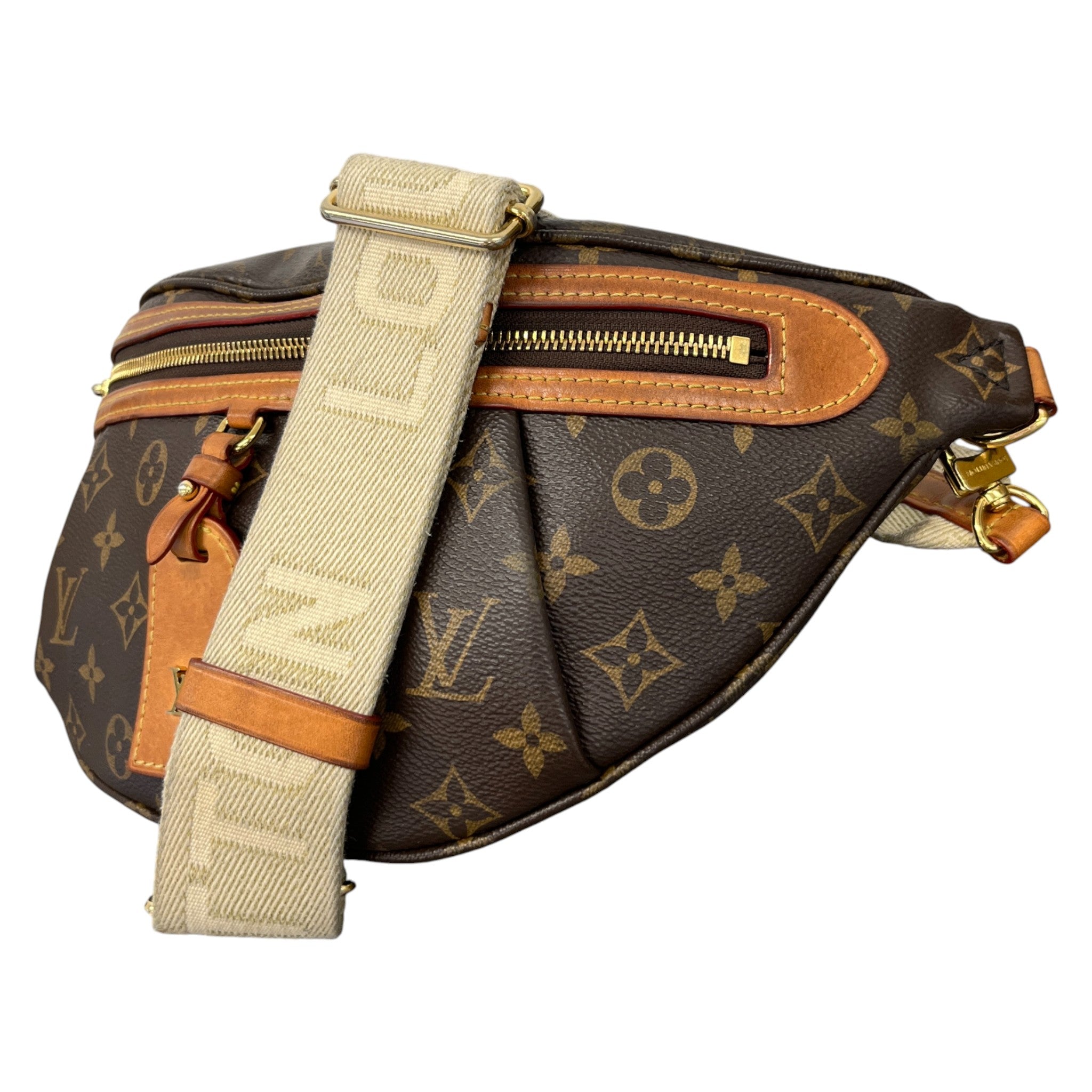 Men's Monogram High Rise Bum Bag Brown